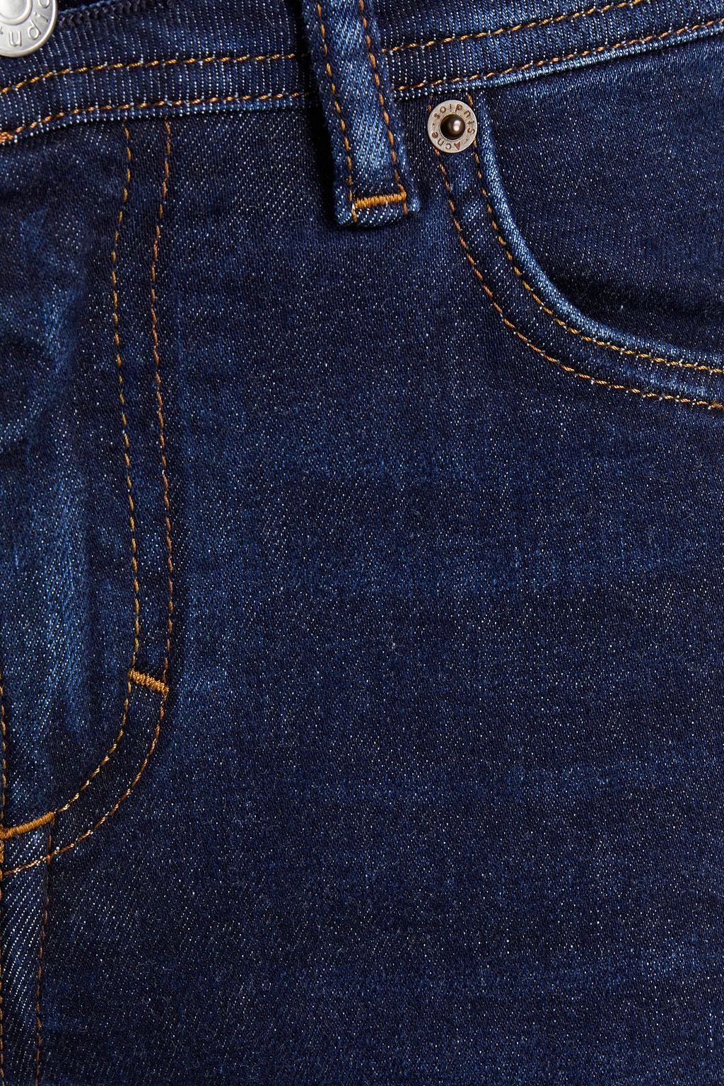 ACNE STUDIOS BLÅ KONST Cropped faded mid-rise skinny jeans