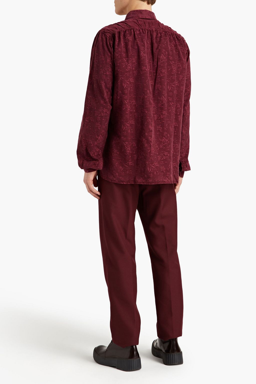ACNE STUDIOS Hemd aus floralem Jacquard aus einer Baumwoll-Cupromischung