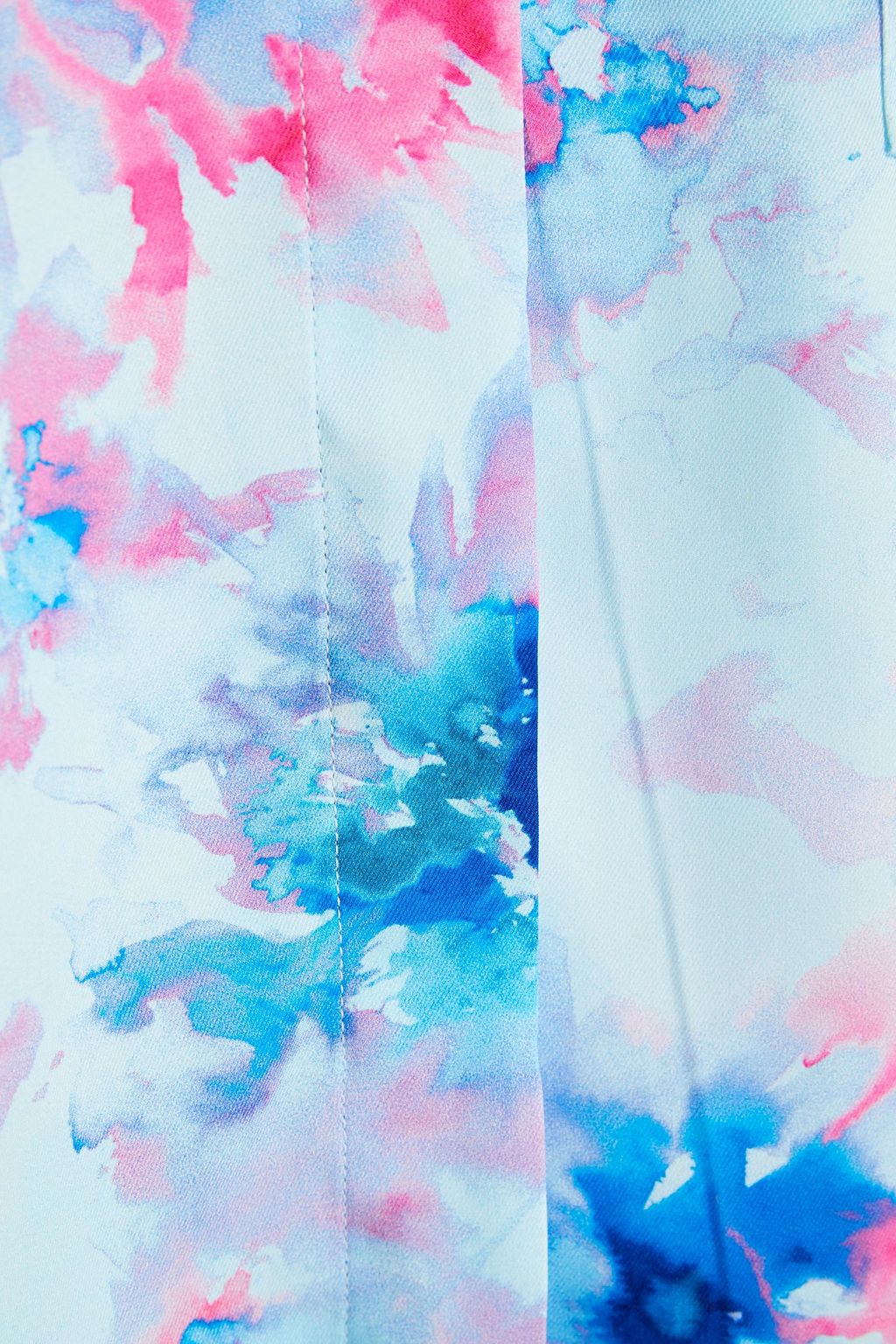 MSGM Printed satin-twill shirt