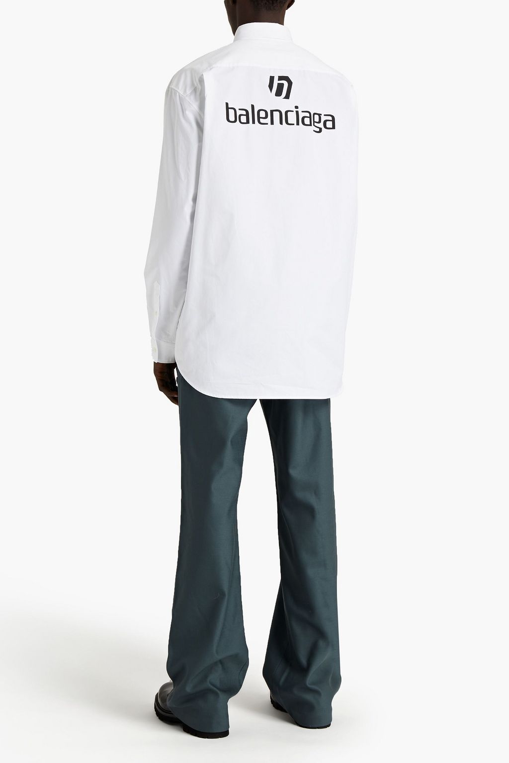 BALENCIAGA Printed cotton-poplin shirt