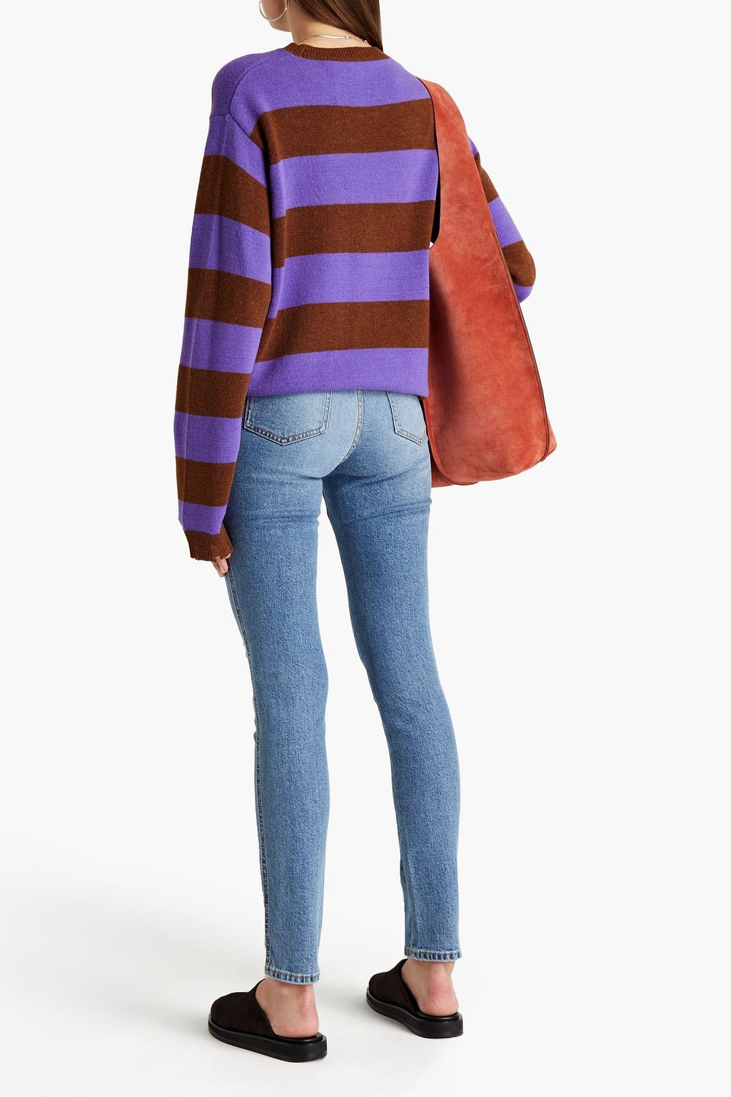 ACNE STUDIOS Distressed high-rise skinny jeans
