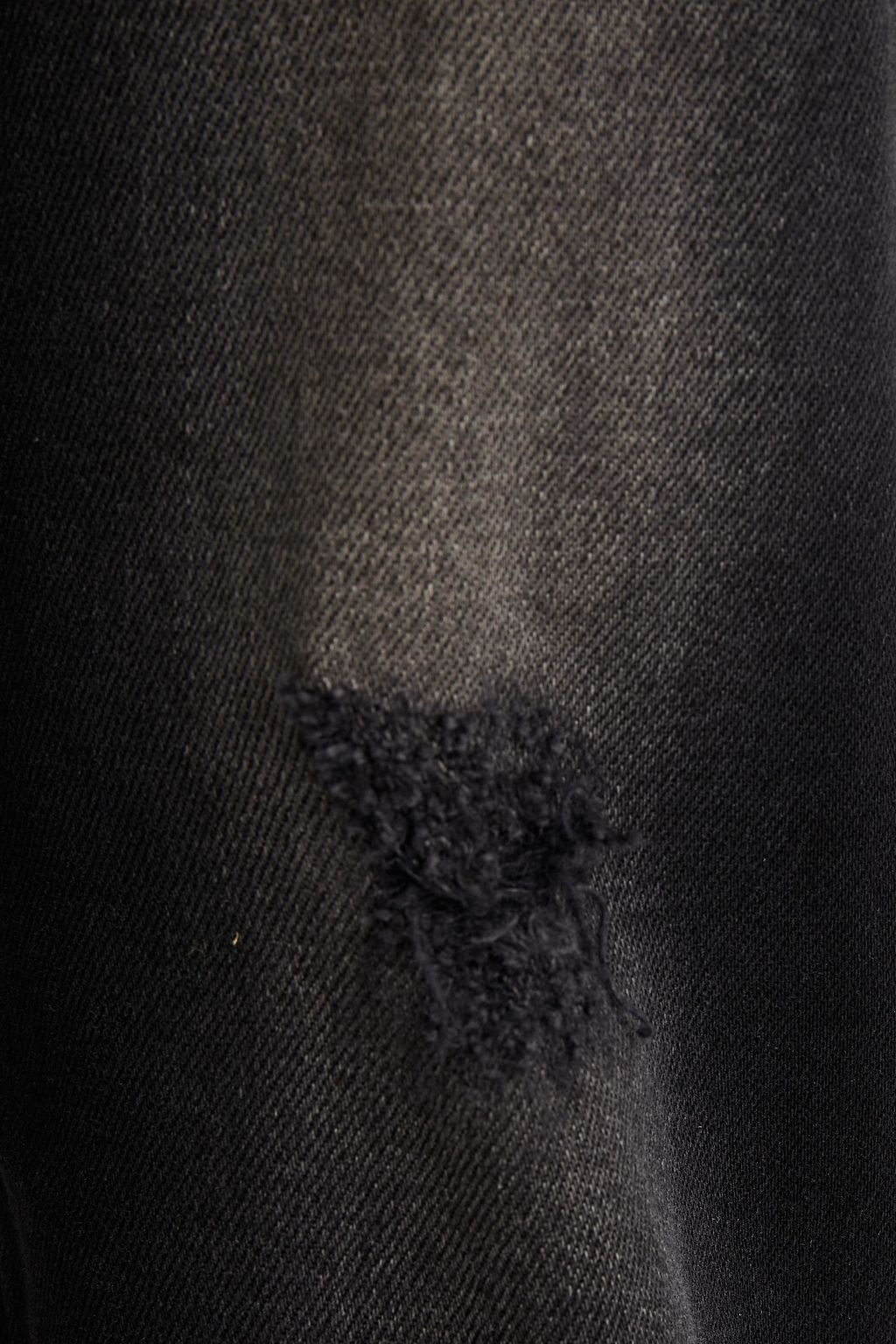 ACNE STUDIOS Cropped distressed high-rise straight-leg jeans
