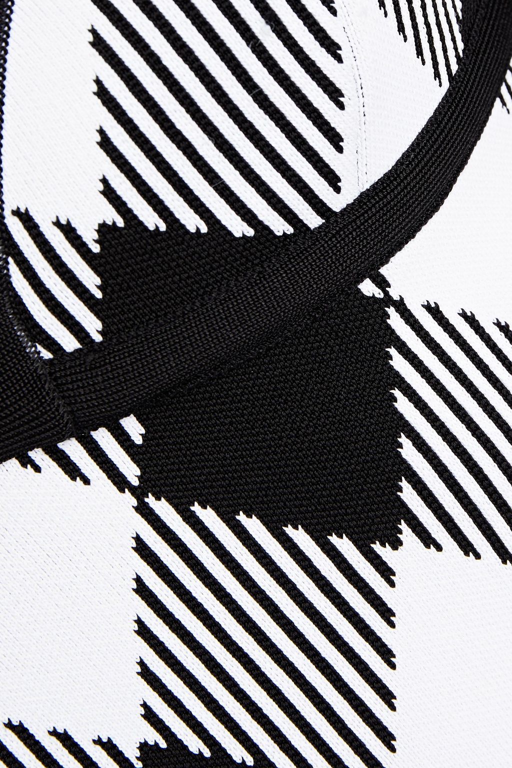 BALMAIN Jacquard-knit halterneck bodysuit