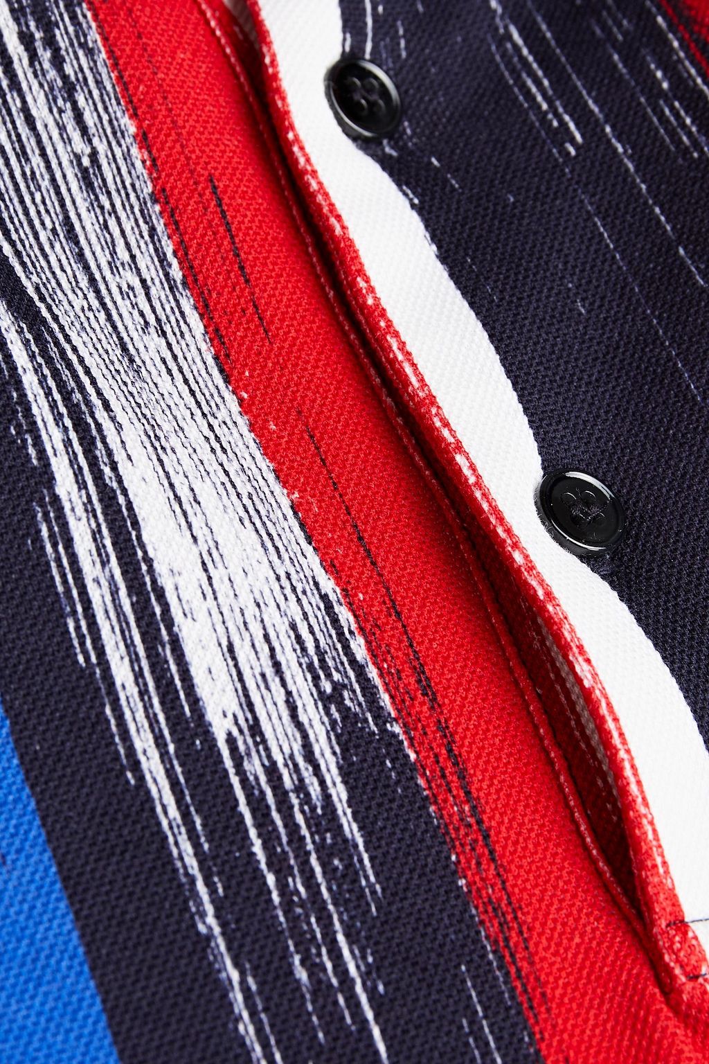 DOLCE&GABBANA Striped cotton-piqué polo shirt