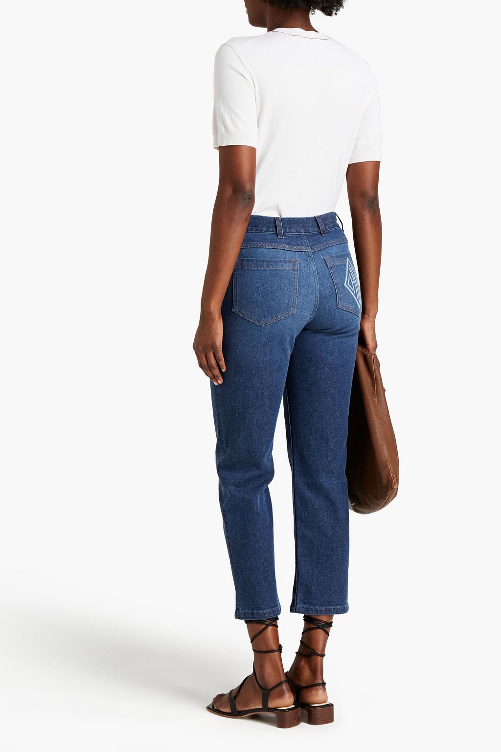 CHLOÉ Intarsia-knit wool-blend top