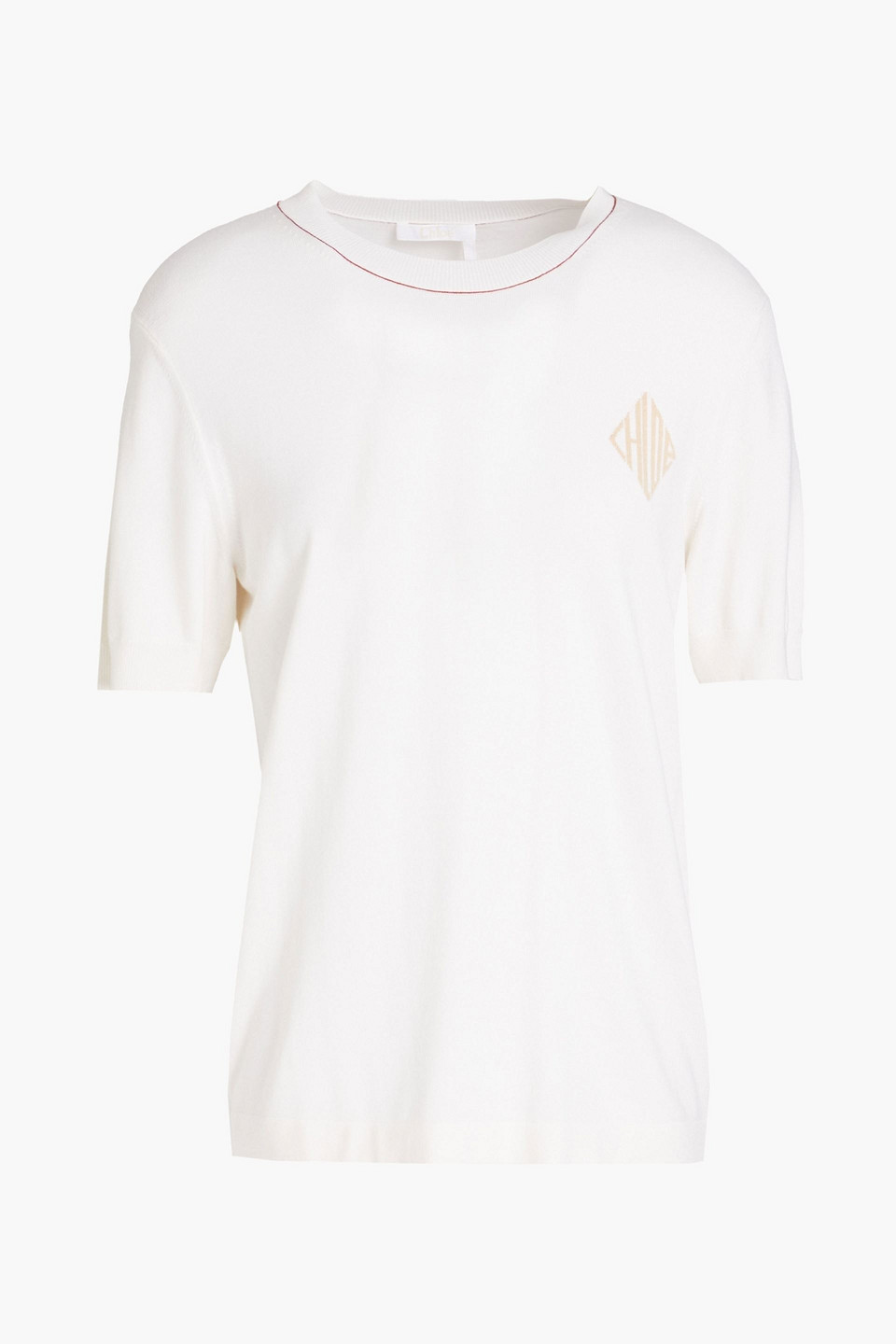 Chloé Intarsia-knit Wool-blend Top
