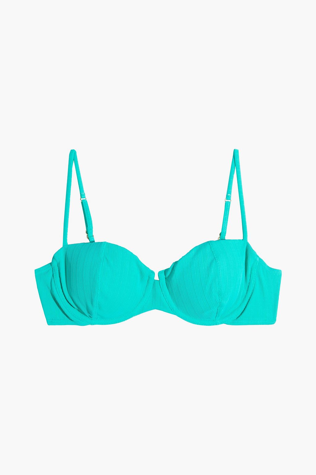 Nissi tie back ribbed bikini top