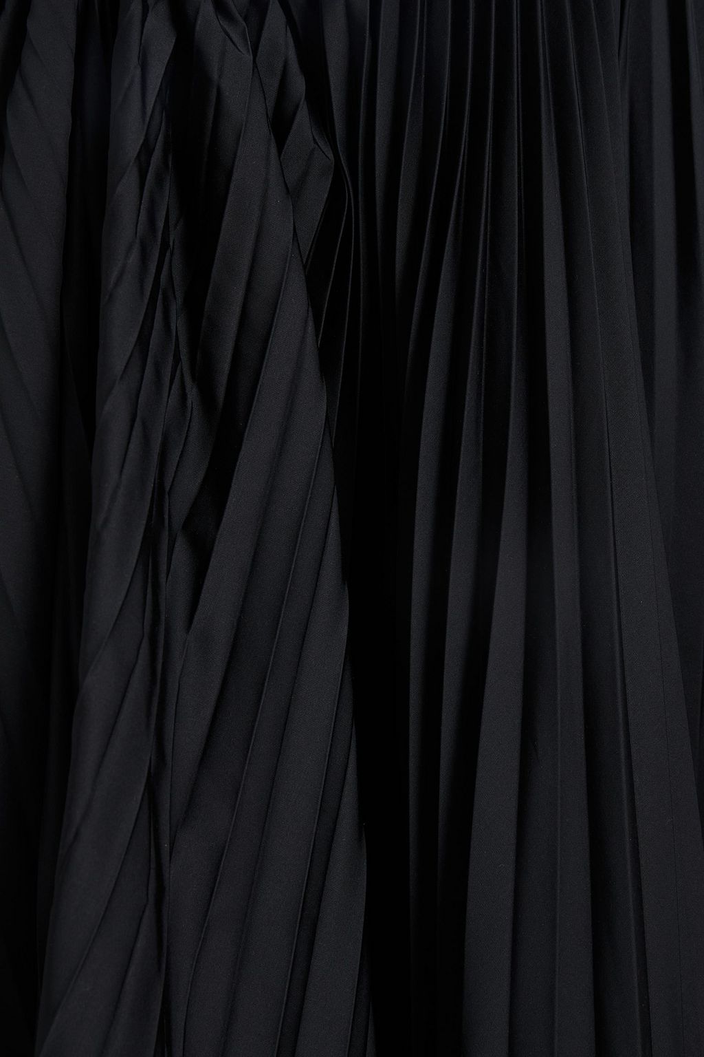 MARNI Pleated taffeta midi skirt