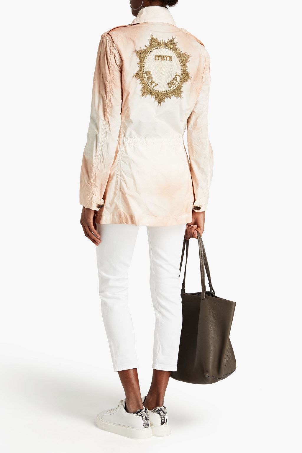 MR & MRS ITALY Parachute embroidered cotton-poplin jacket