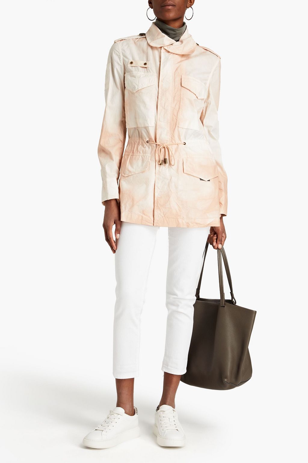 MR & MRS ITALY Parachute embroidered cotton-poplin jacket