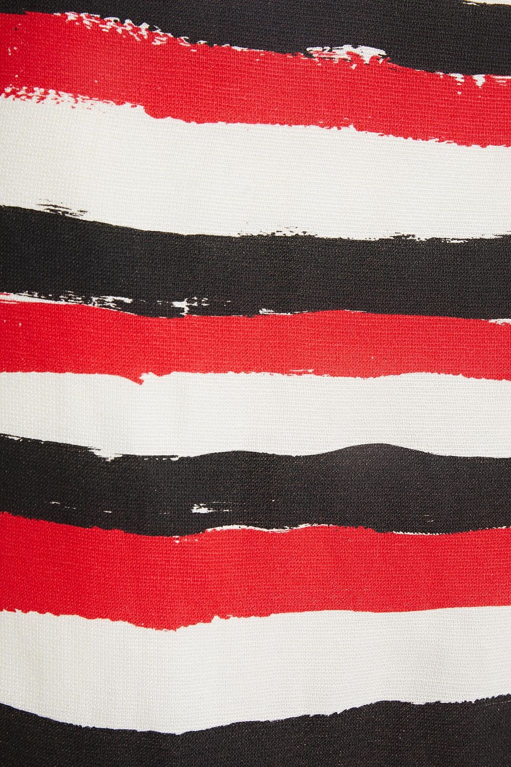 MARNI Frayed painted gauze wrap skirt