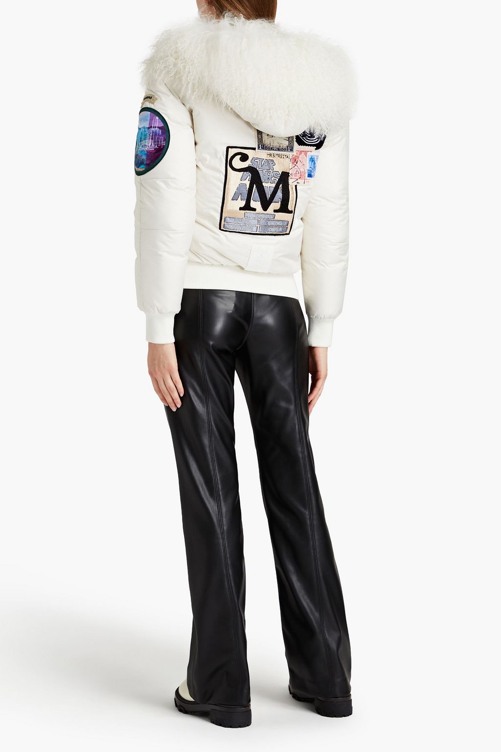 MR & MRS ITALY Armstrong Clas Daunenbomberjacke aus Shell mit Kapuze und Verzierung