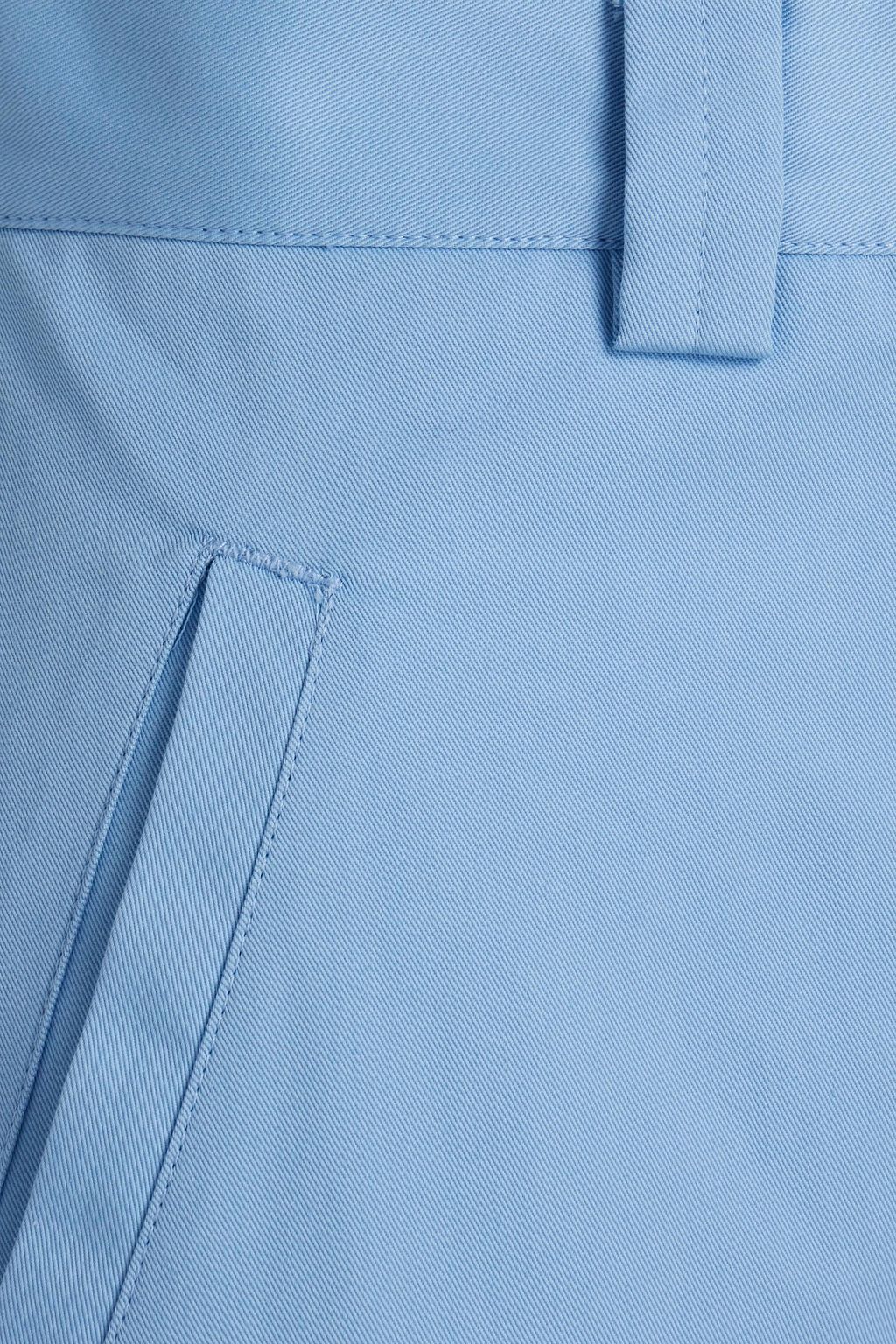 MSGM Cropped cotton-twill tapered pants