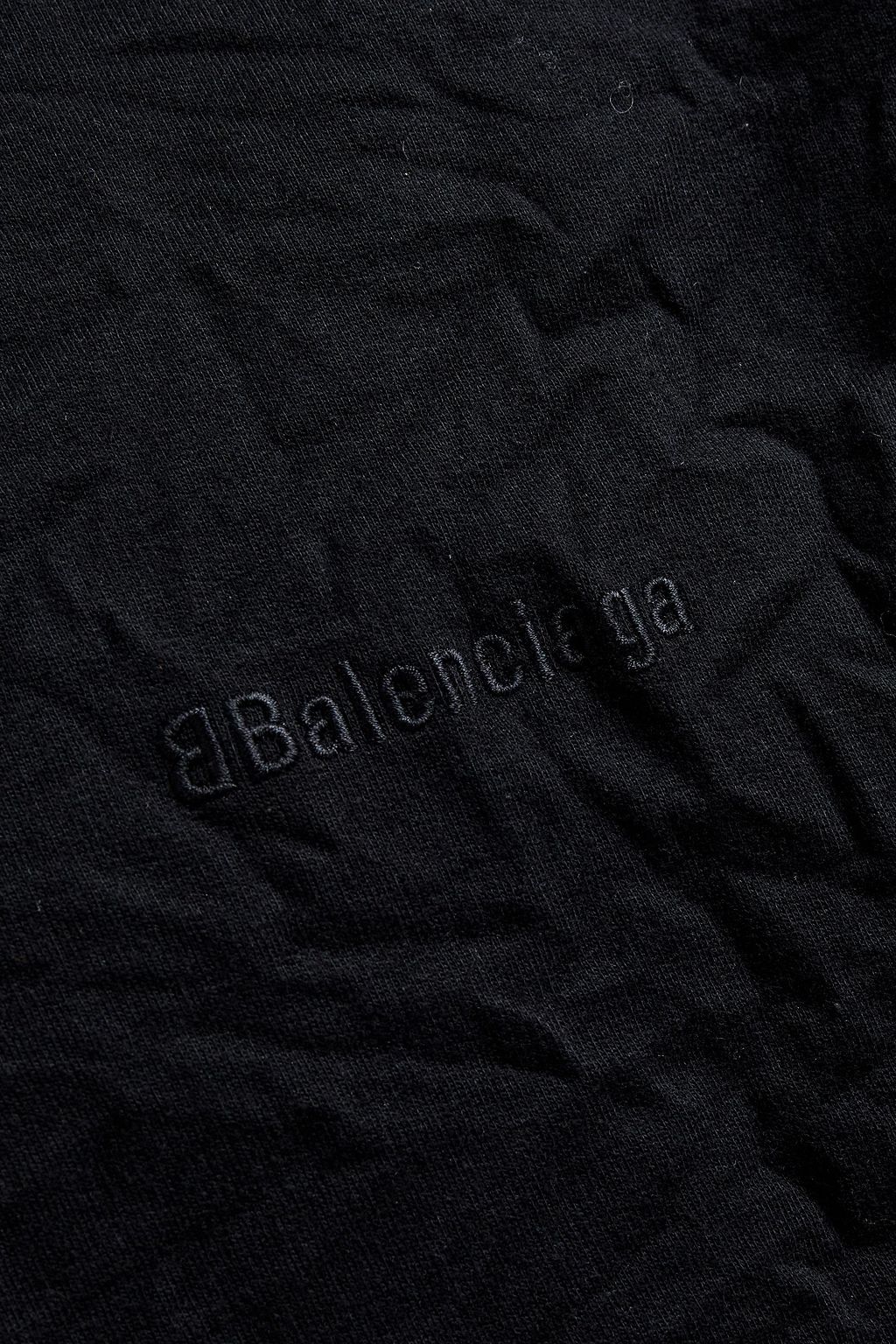 BALENCIAGA Oversized crinkled fleece sweatshirt
