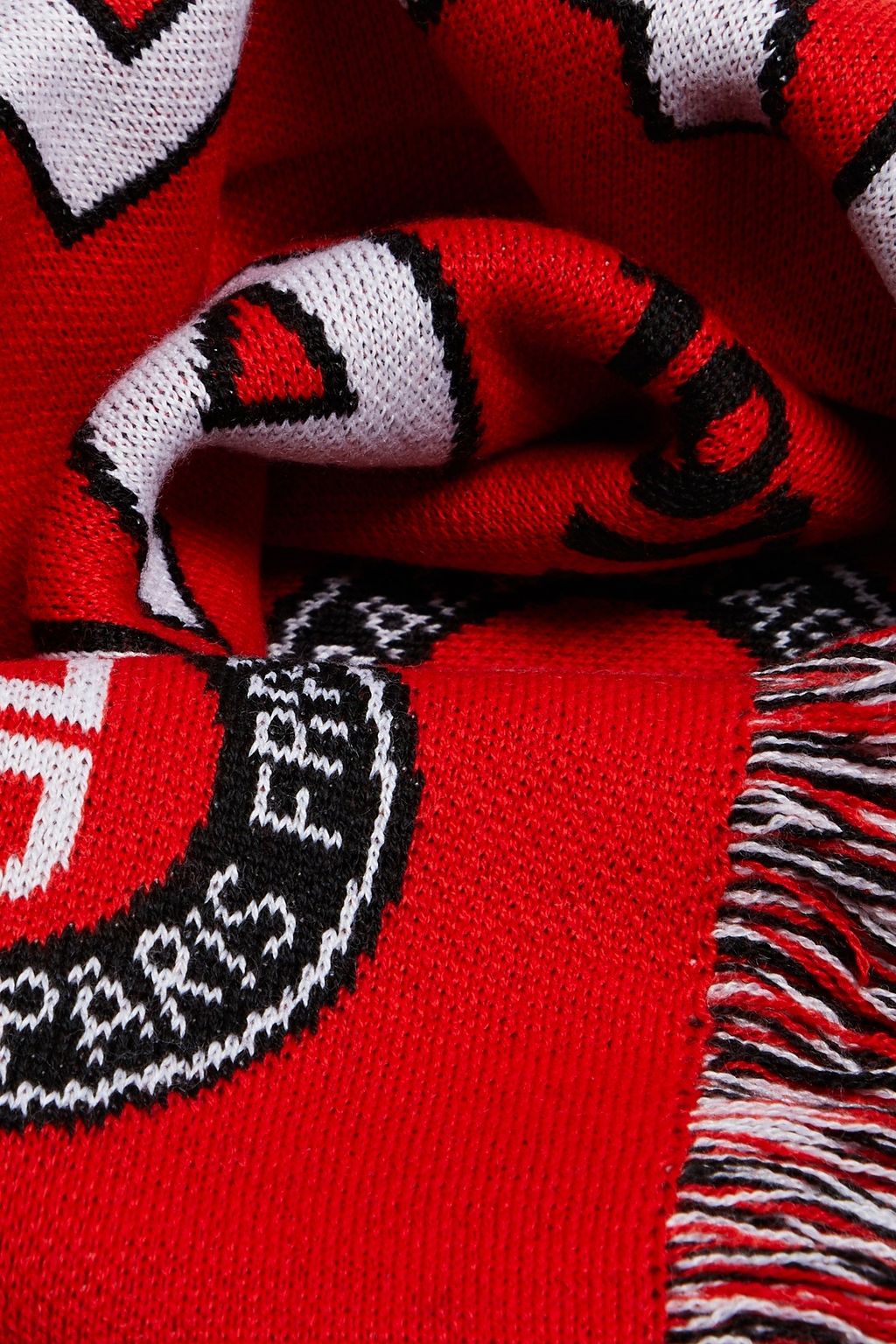 BALENCIAGA Jacquard-knit scarf