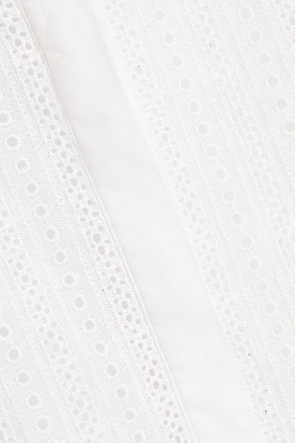 ISABEL MARANT Gitalki pleated broderie anglaise cotton shirt