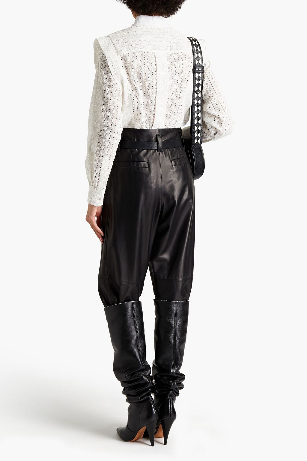 ISABEL MARANT Gitalki pleated broderie anglaise cotton shirt