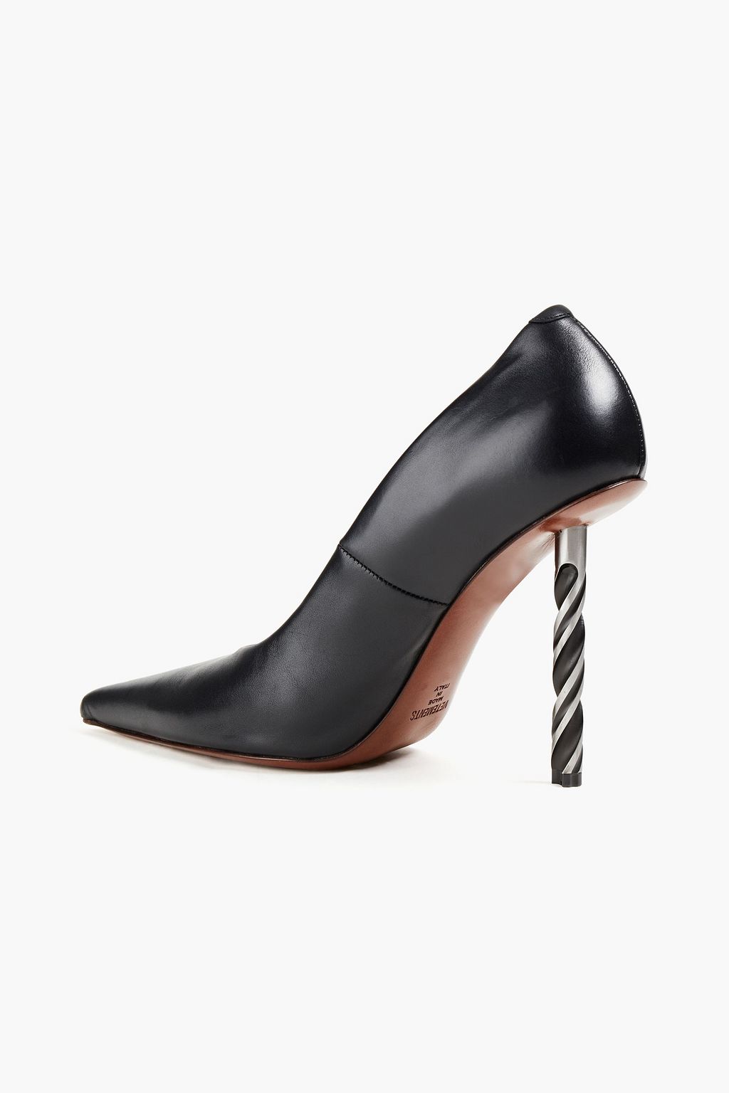 VETEMENTS Drill leather pumps