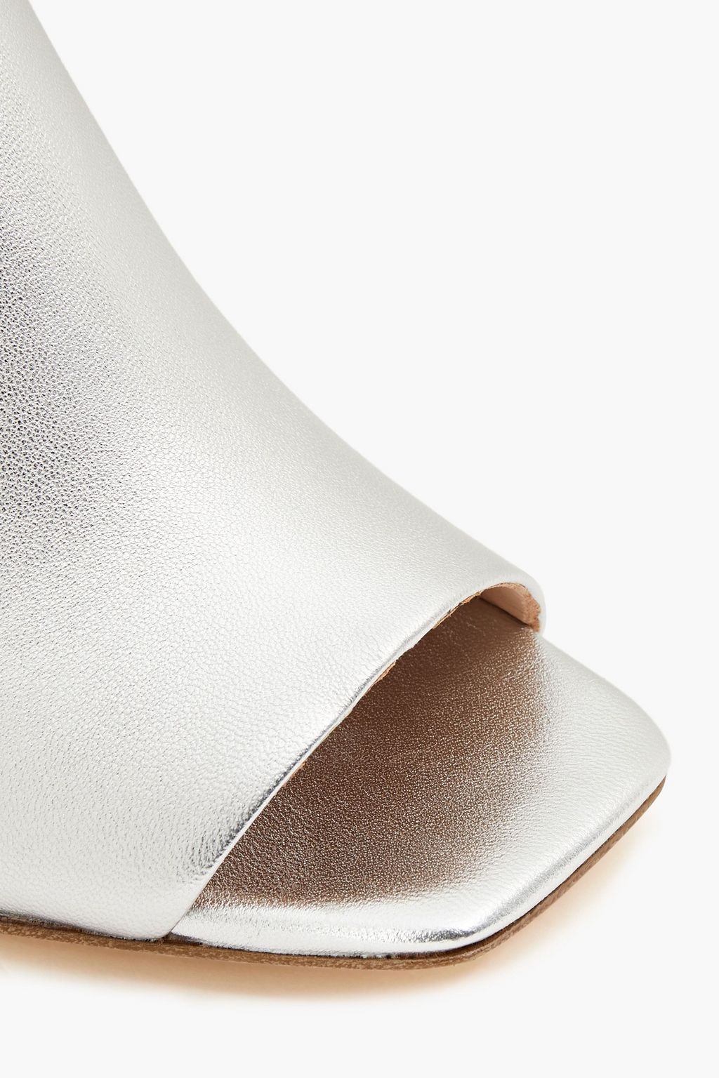RACHEL ZOE Metallic leather mules