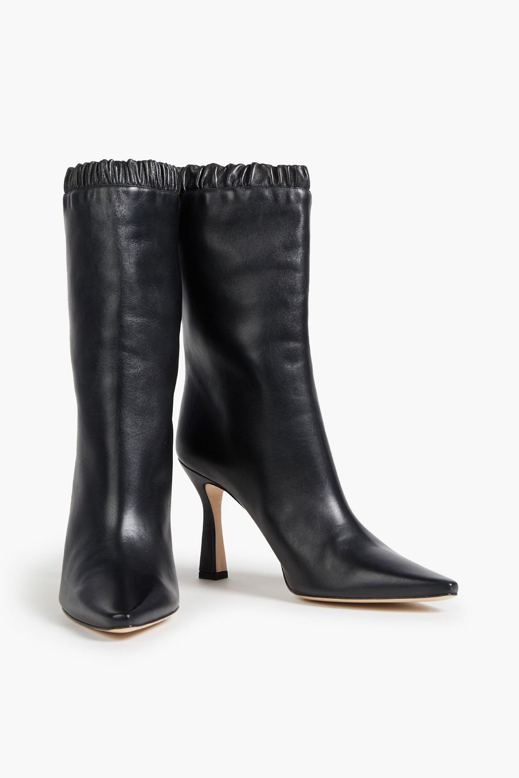 WANDLER Lina gathered leather ankle boots
