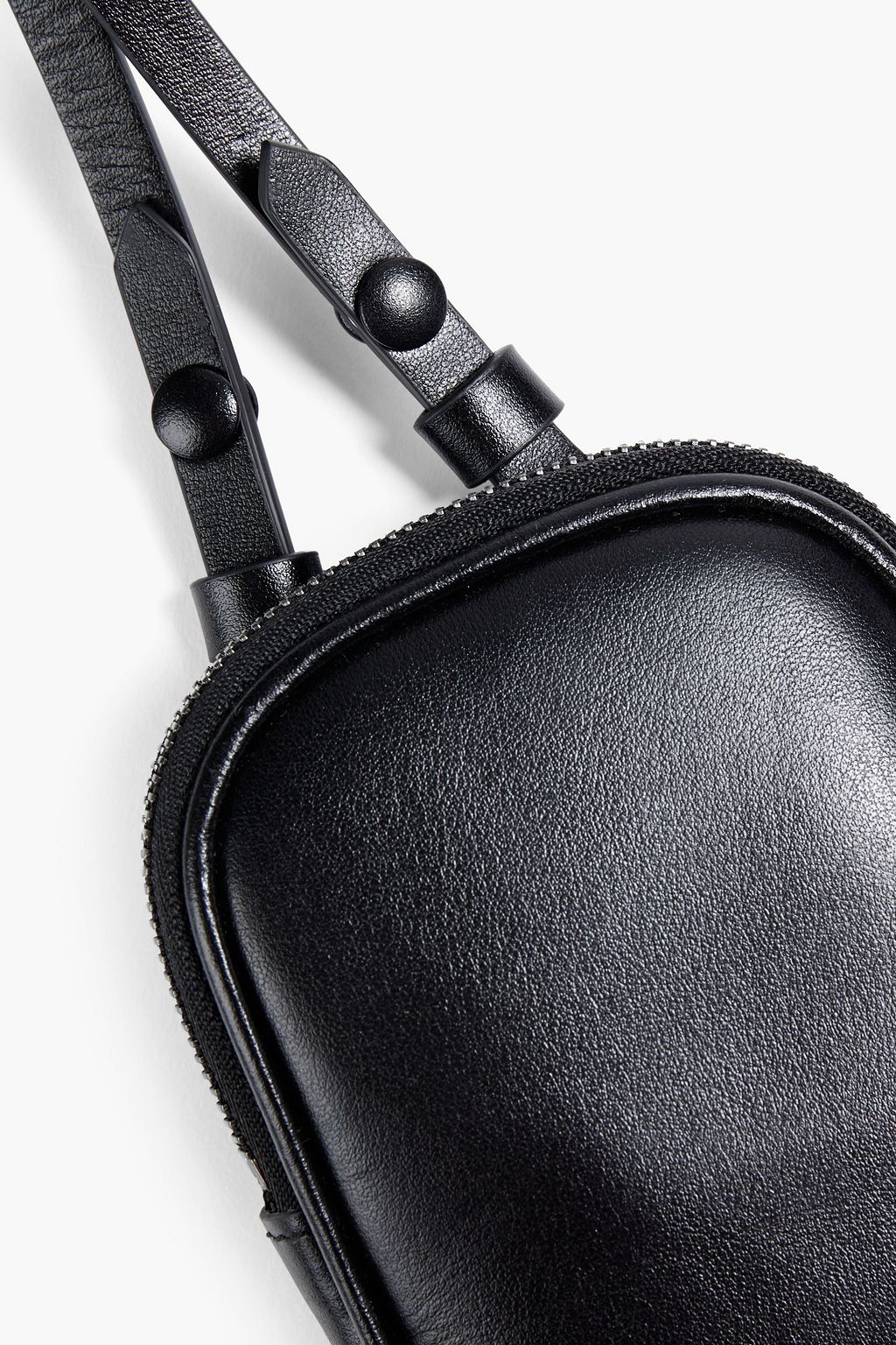OFF-WHITE™ Logo-print leather phone pouch