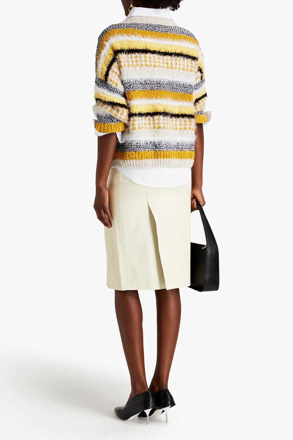 MARNI Leather pencil skirt