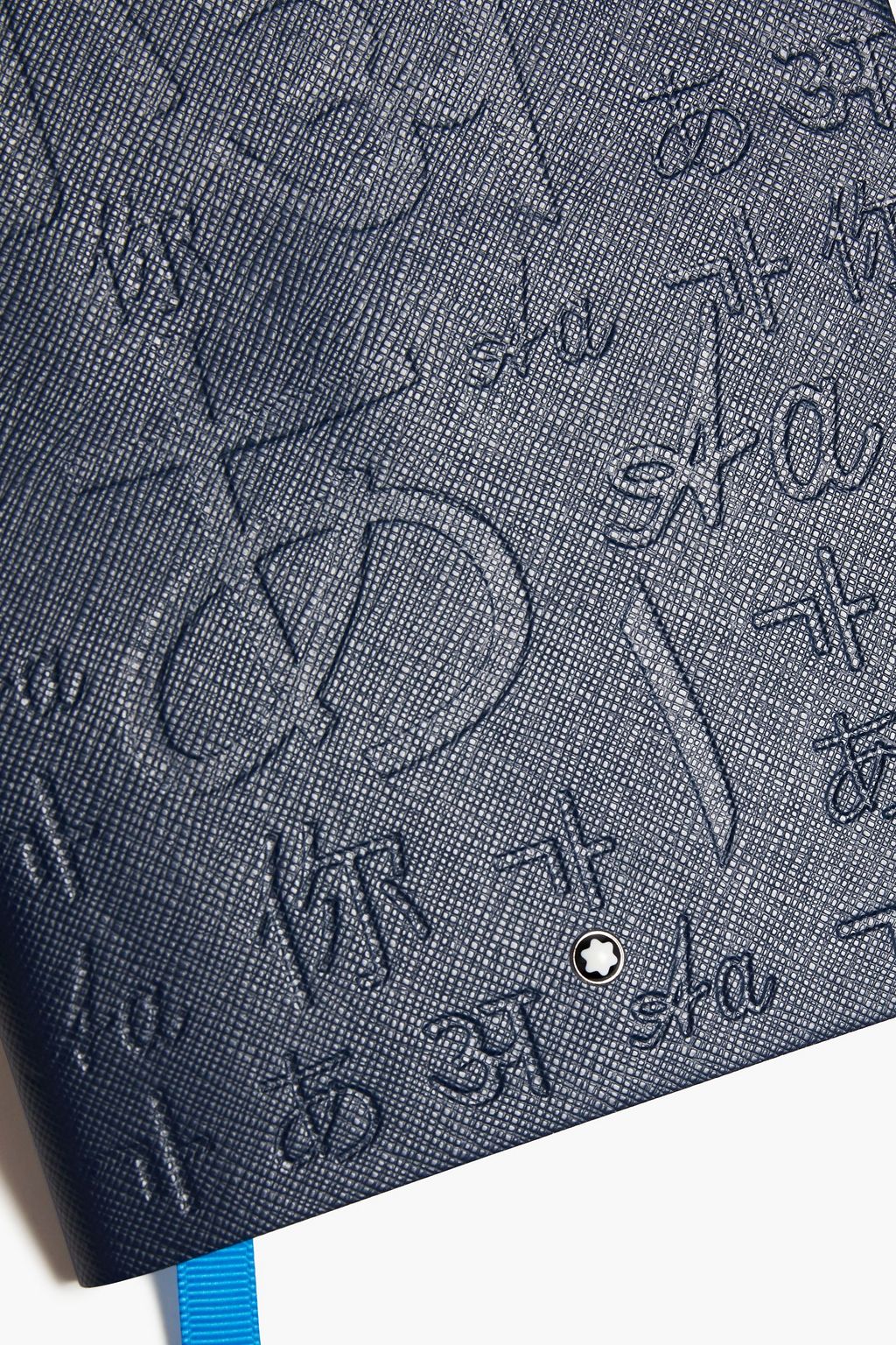 MONTBLANC Geprägtes Notizbuch aus strukturiertem Leder