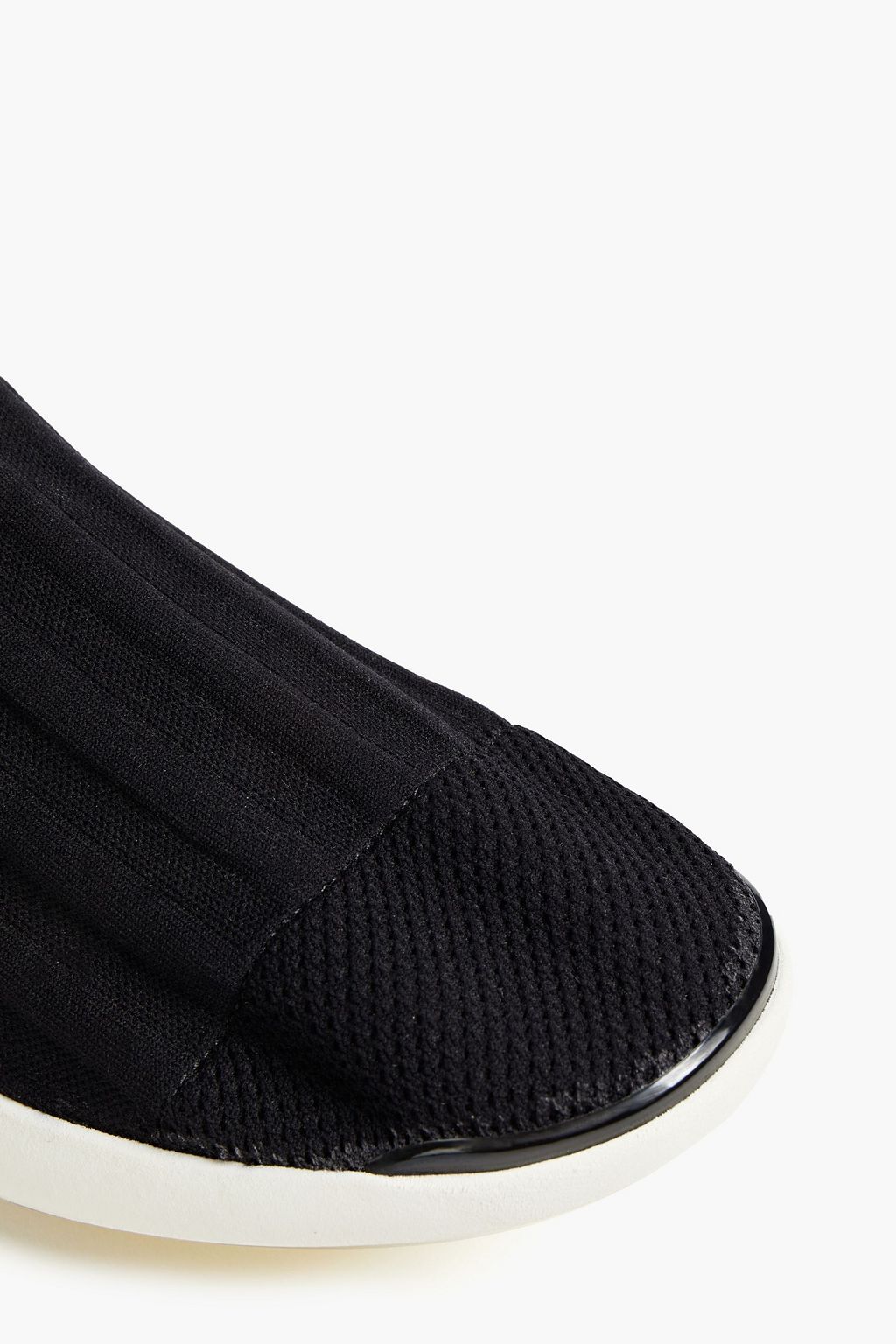 ACNE STUDIOS Tristan jacquard-trimmed stretch-knit high-top sneakers