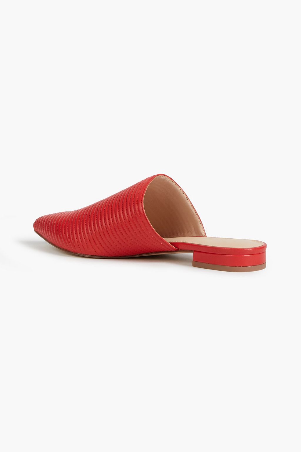 RACHEL ZOE Quilted leather slippers