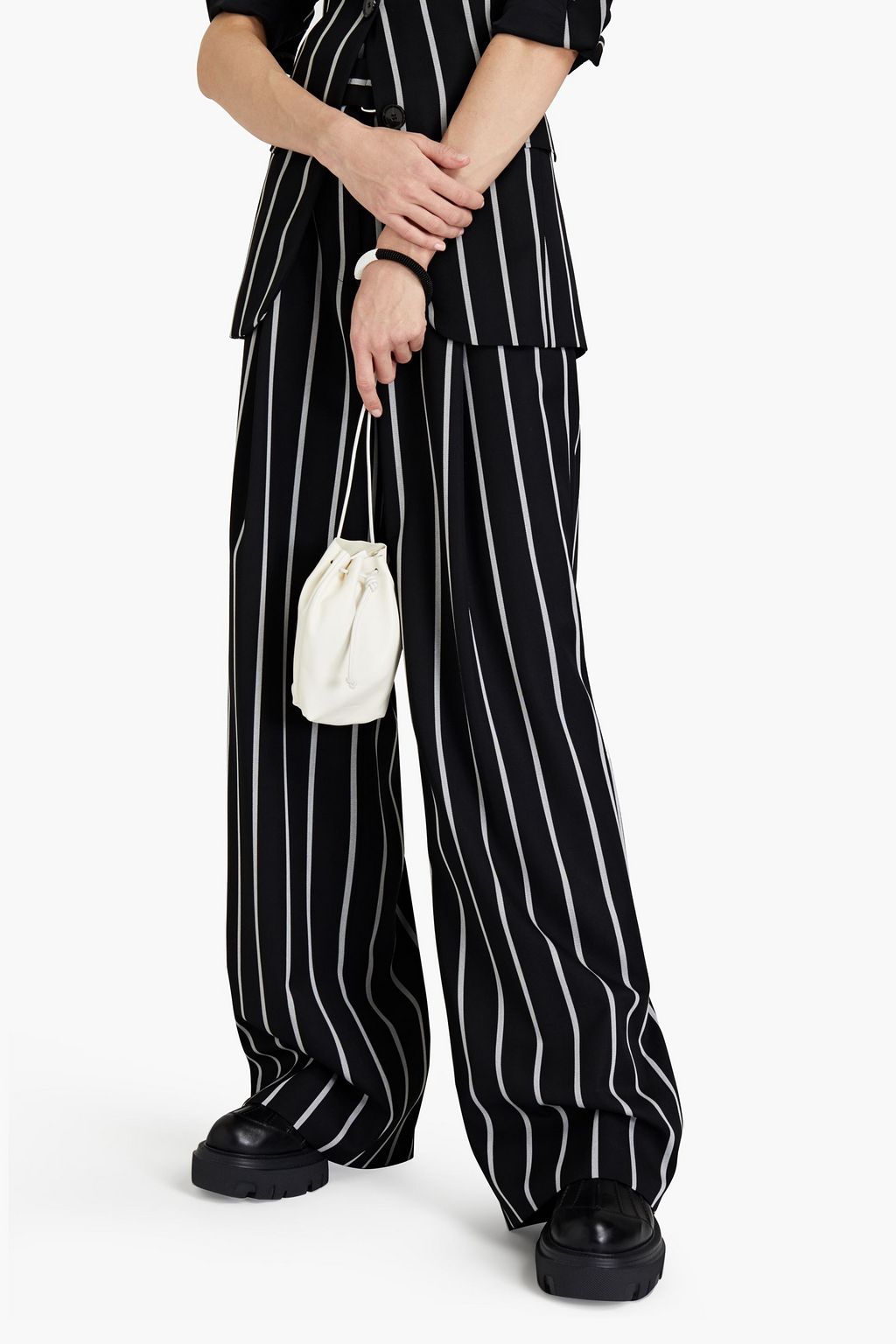 JIL SANDER Leather bucket bag