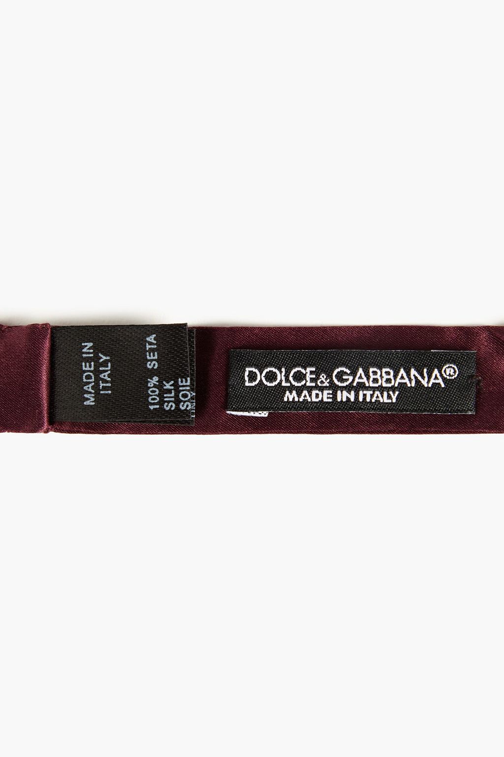 DOLCE&GABBANA Silk-satin bow tie