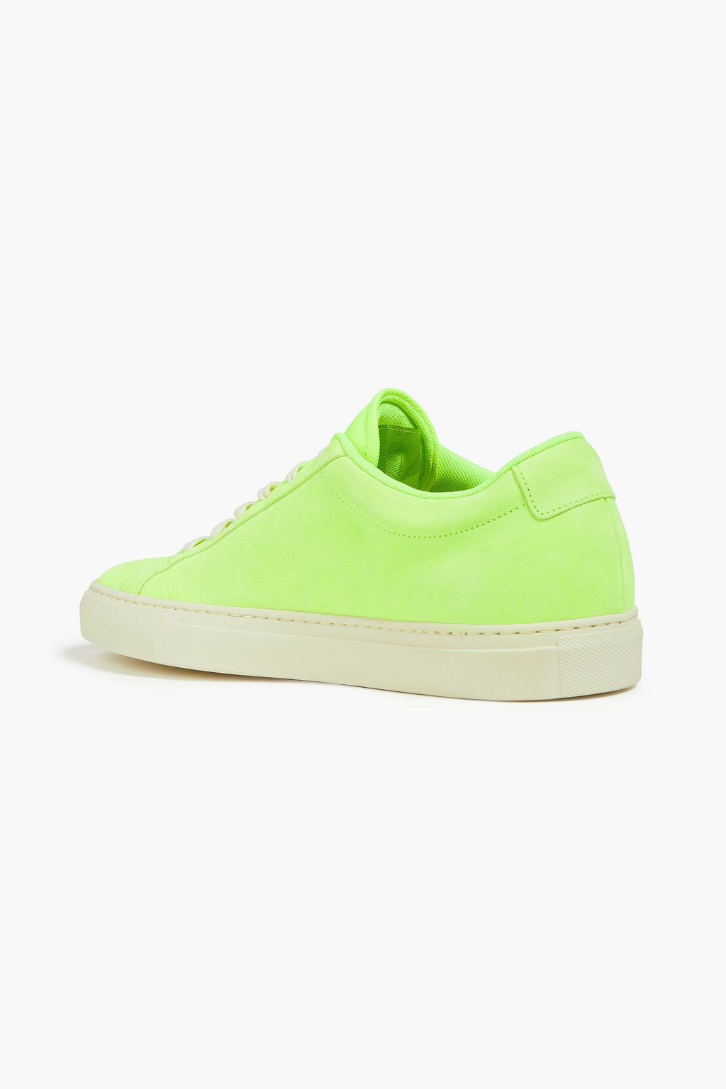 WOMAN BY COMMON PROJECTS Achilles neon suede and canvas sneakers