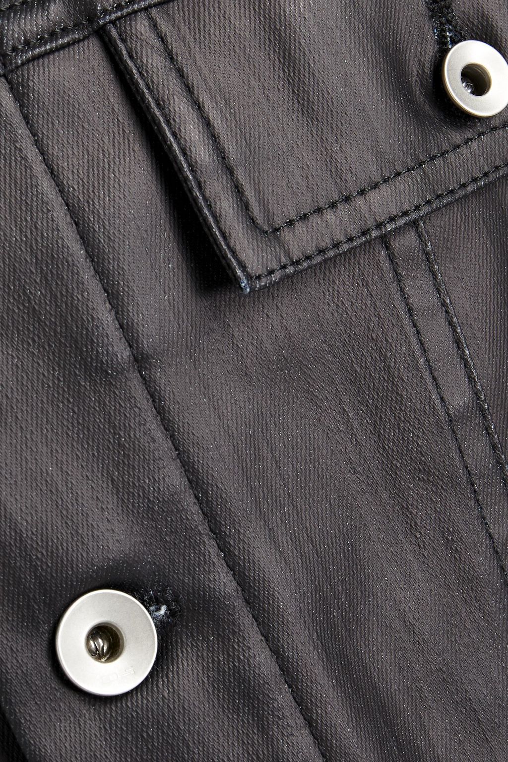 DRKSHDW BY RICK OWENS Jumbo Trucker cutout coated denim vest