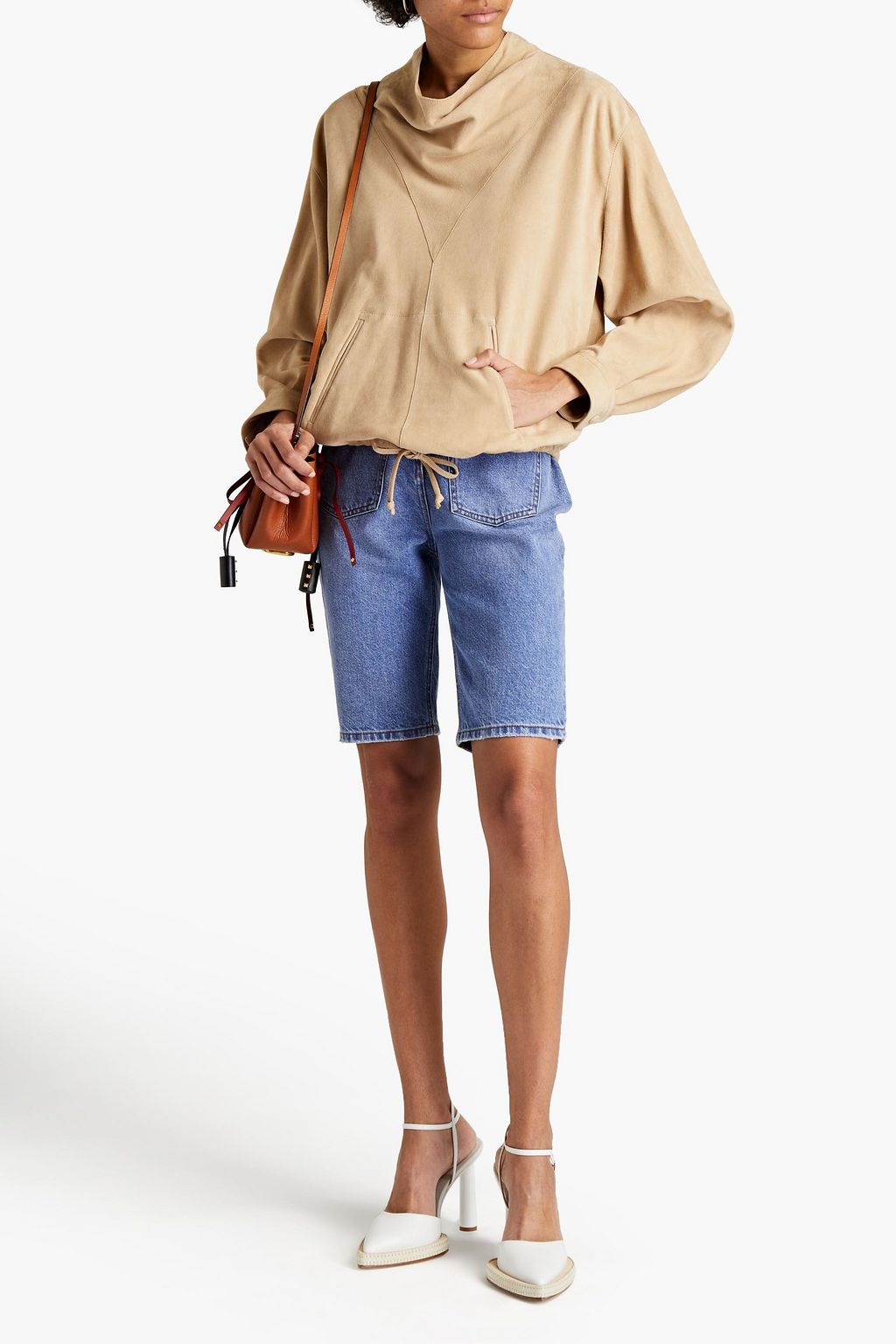 ISABEL MARANT Coneya suede top