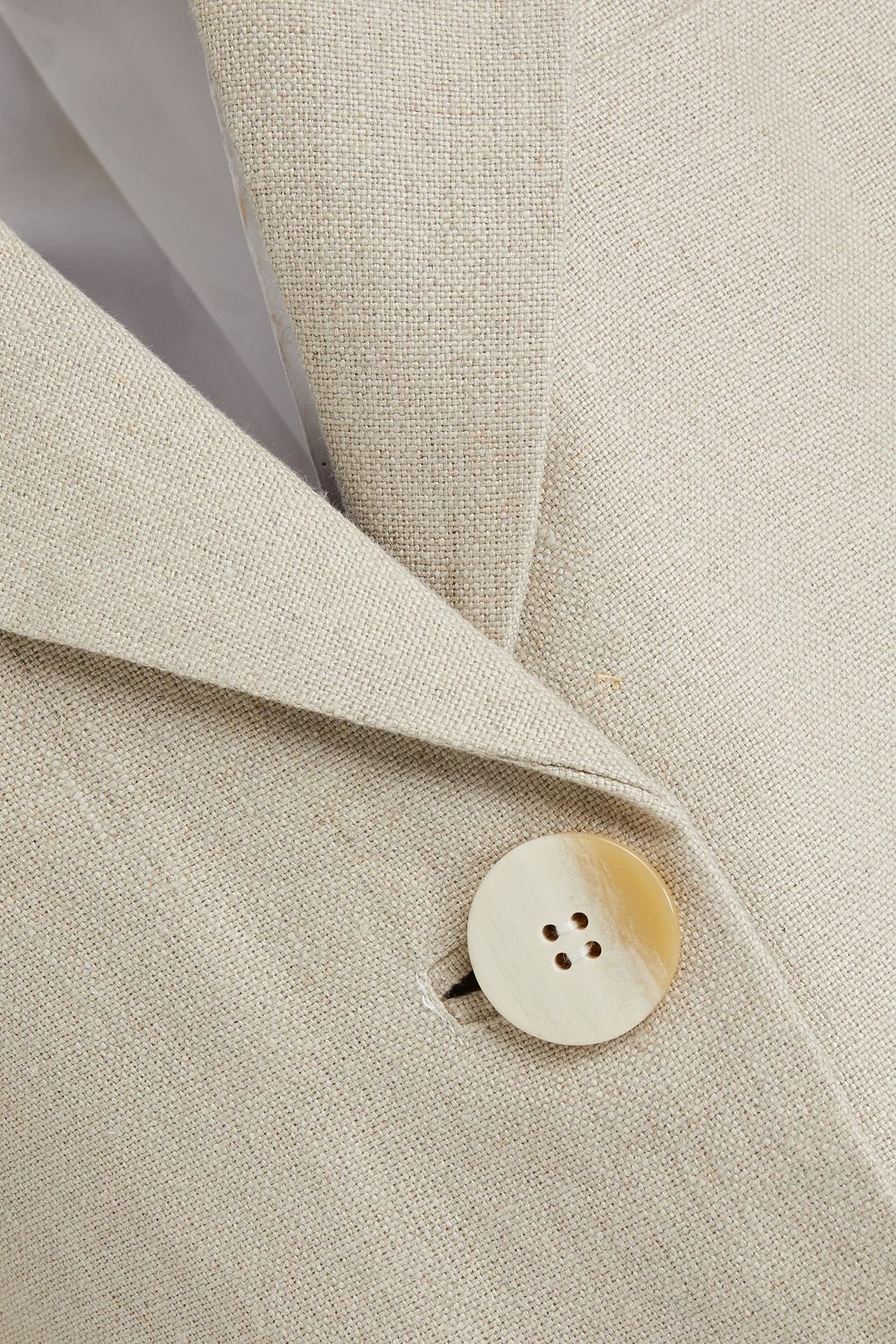 GANNI Linen-canvas blazer