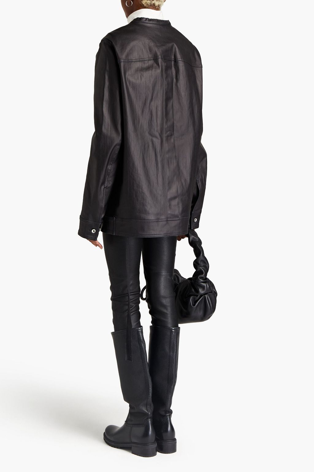 DRKSHDW BY RICK OWENS Oversized coated-denim jacket