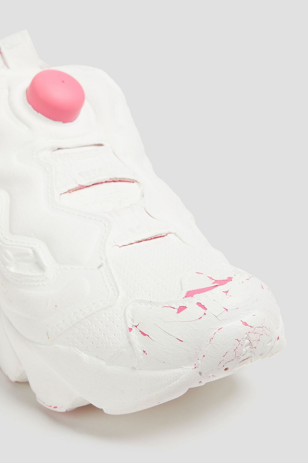 REEBOK x VETEMENTS 코팅 페인트 디테일 우븐 스니커즈