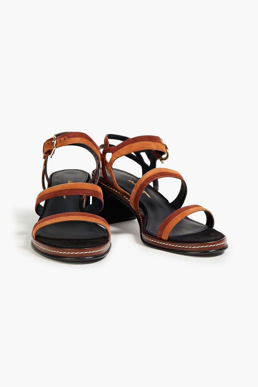 FERRAGAMO Maloy cutout suede sandals
