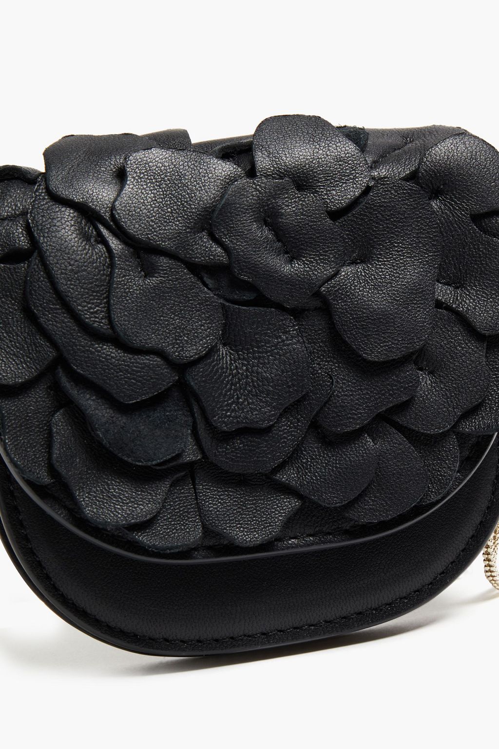 BRUNELLO CUCINELLI Appliquéd leather shoulder bag