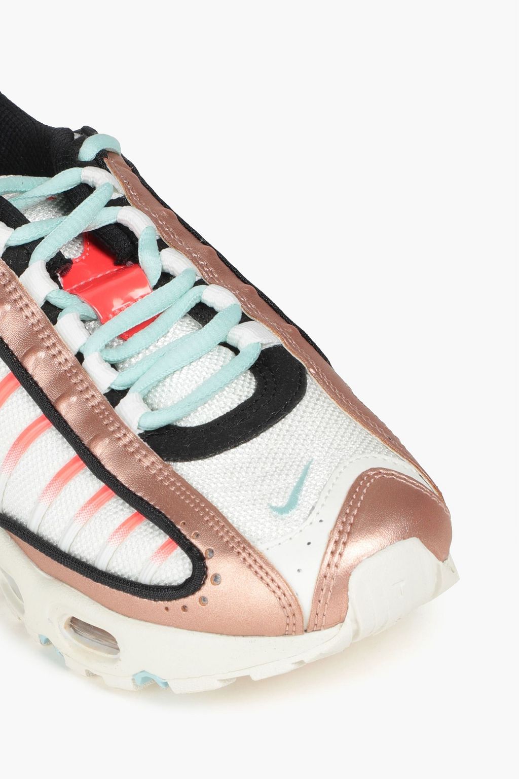 NIKE Airmax Tailwind 4 metallic leather-trimmed mesh sneakers