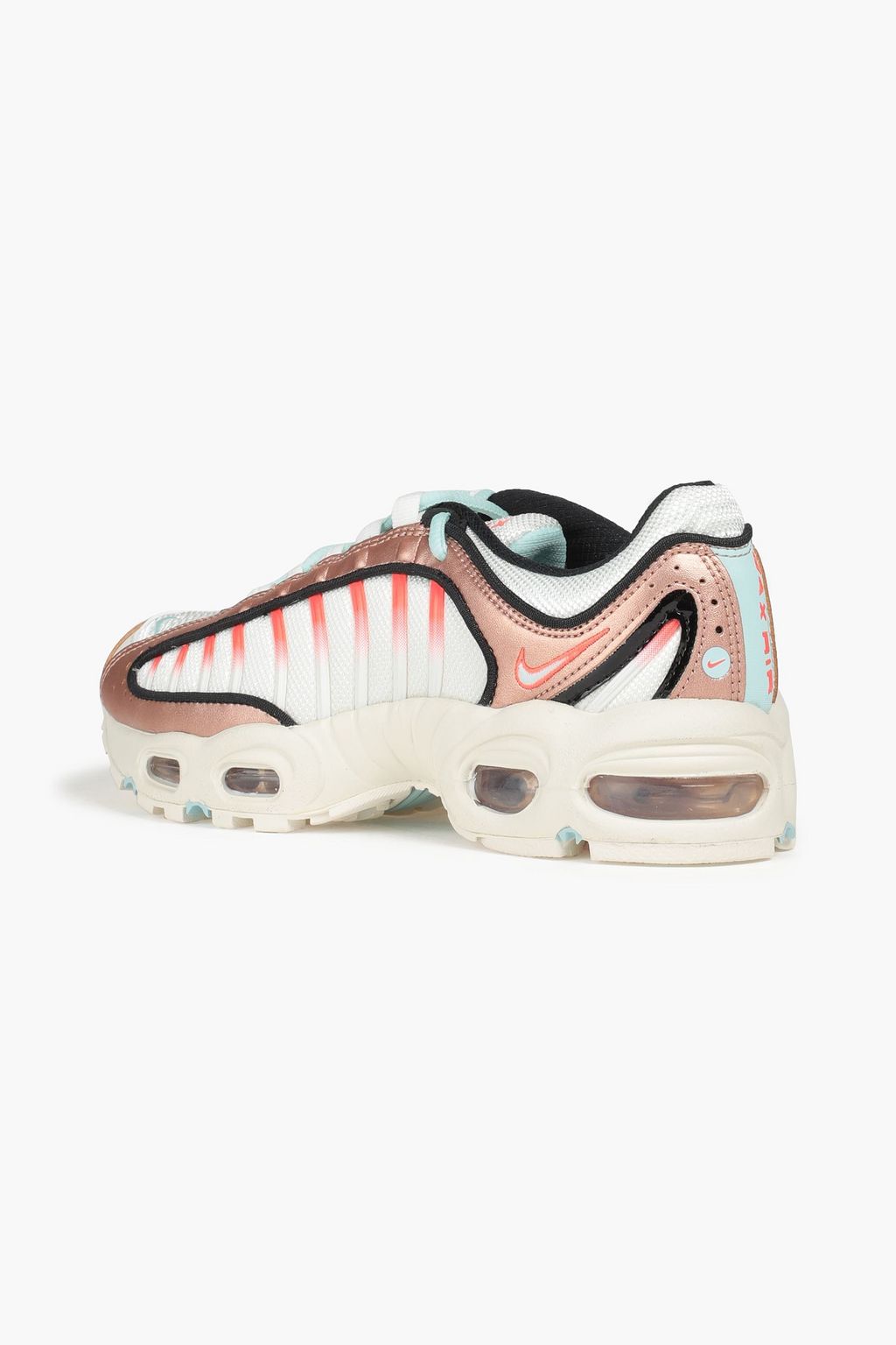 NIKE Airmax Tailwind 4 metallic leather-trimmed mesh sneakers
