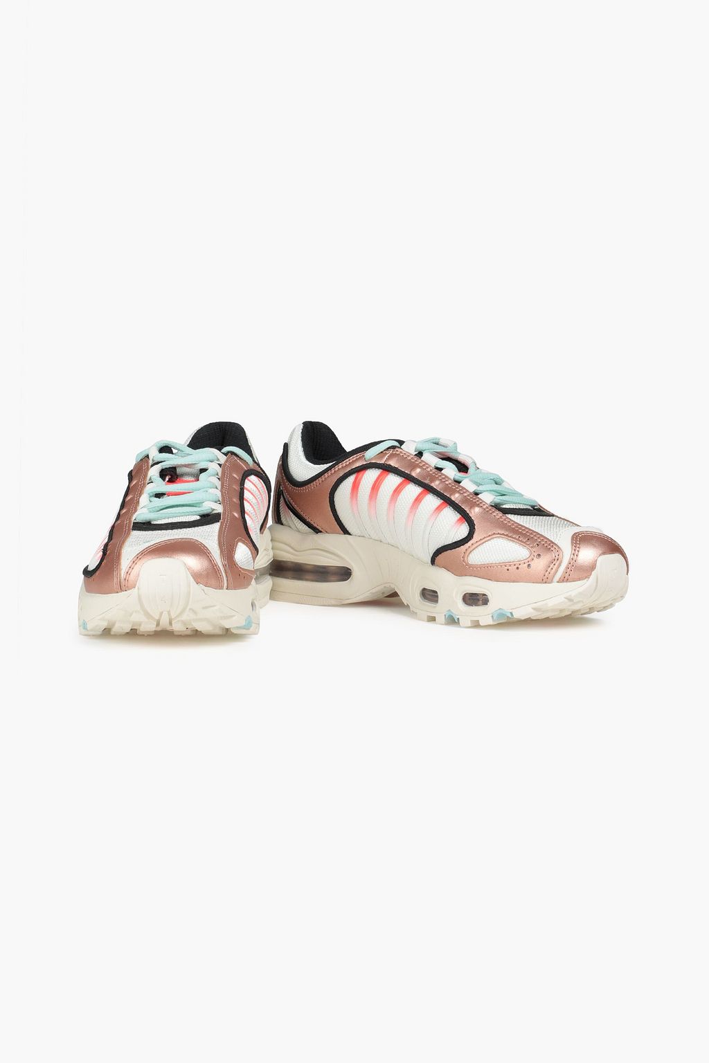 NIKE Airmax Tailwind 4 metallic leather-trimmed mesh sneakers