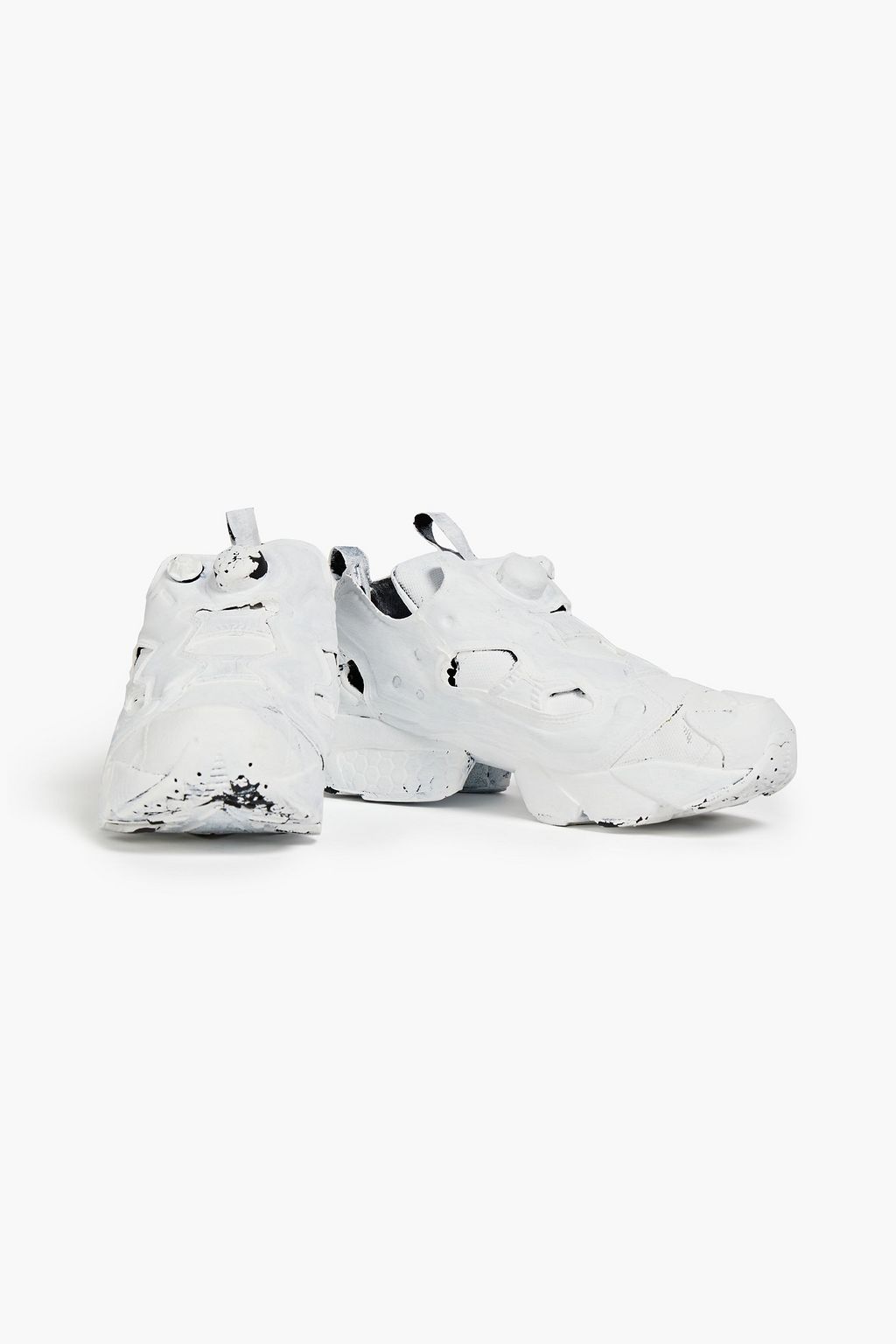REEBOK x VETEMENTS 코팅 페인트 디테일 우븐 스니커즈