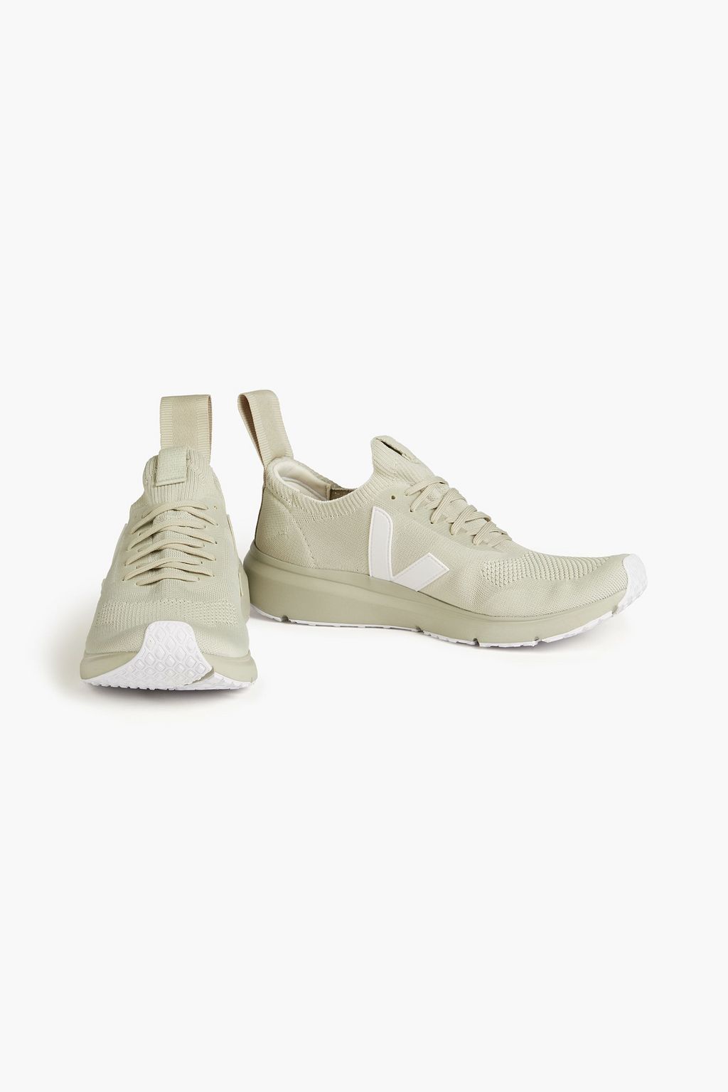 VEJA X RICK OWENS Rubber-trimmed mesh running sneakers