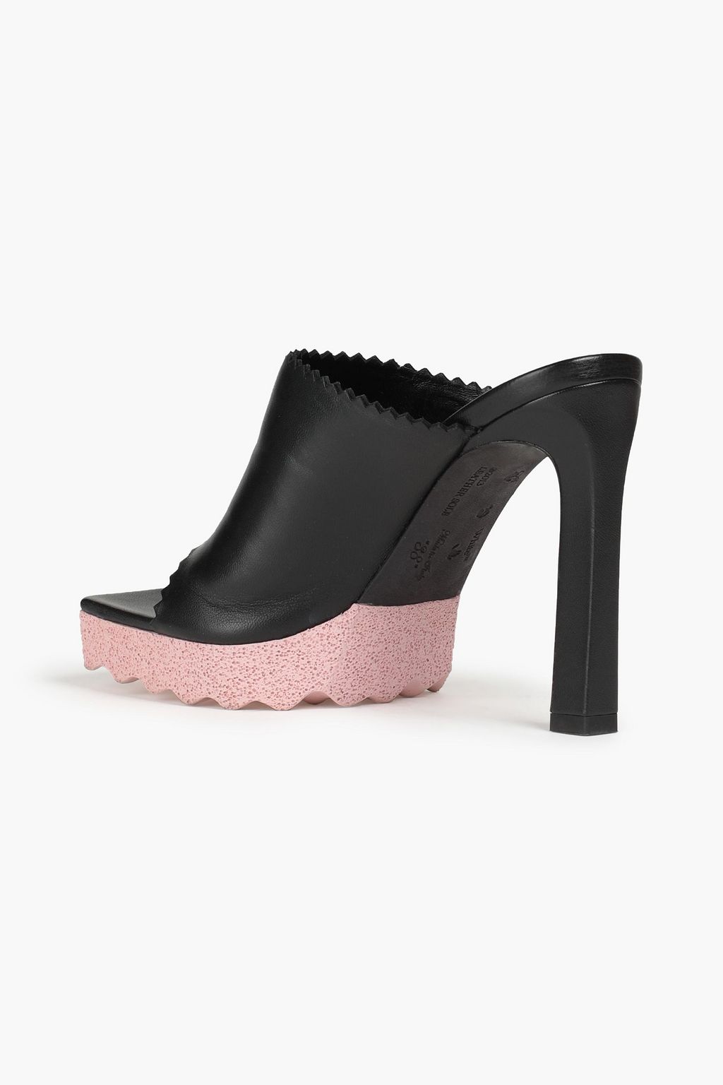 OFF-WHITE™ Leather platform mules