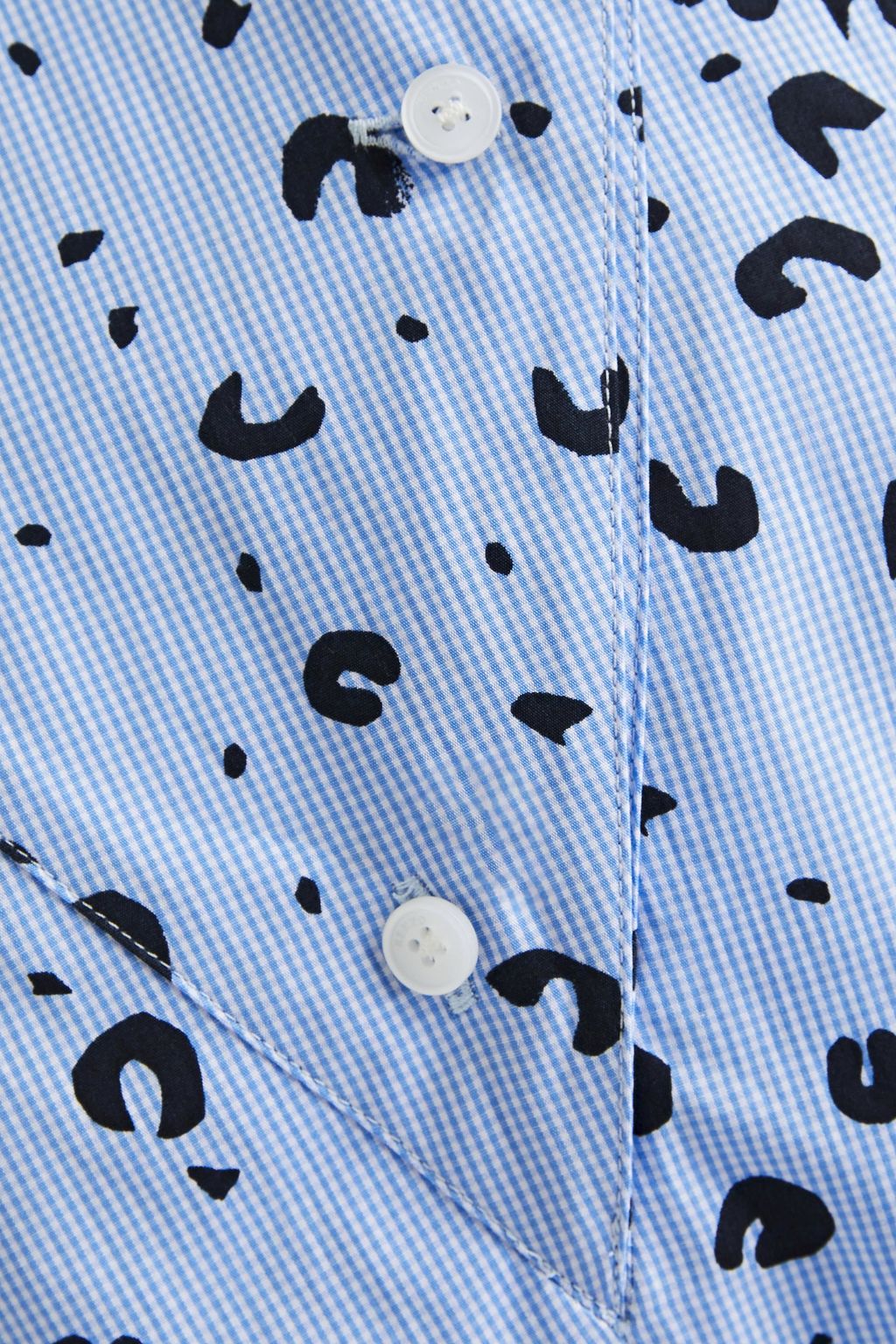 KENZO Printed cotton-poplin blouse