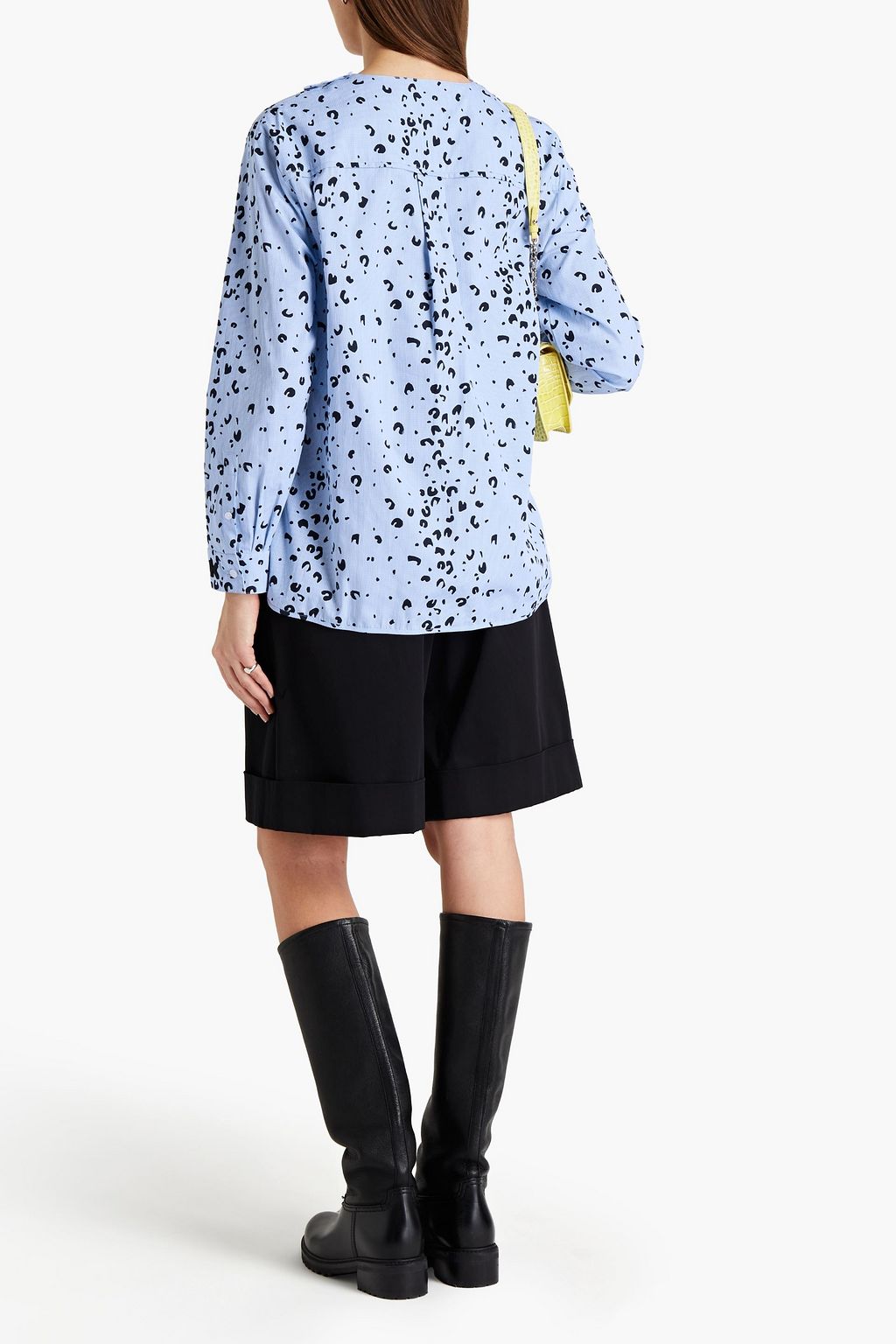 KENZO Printed cotton-poplin blouse