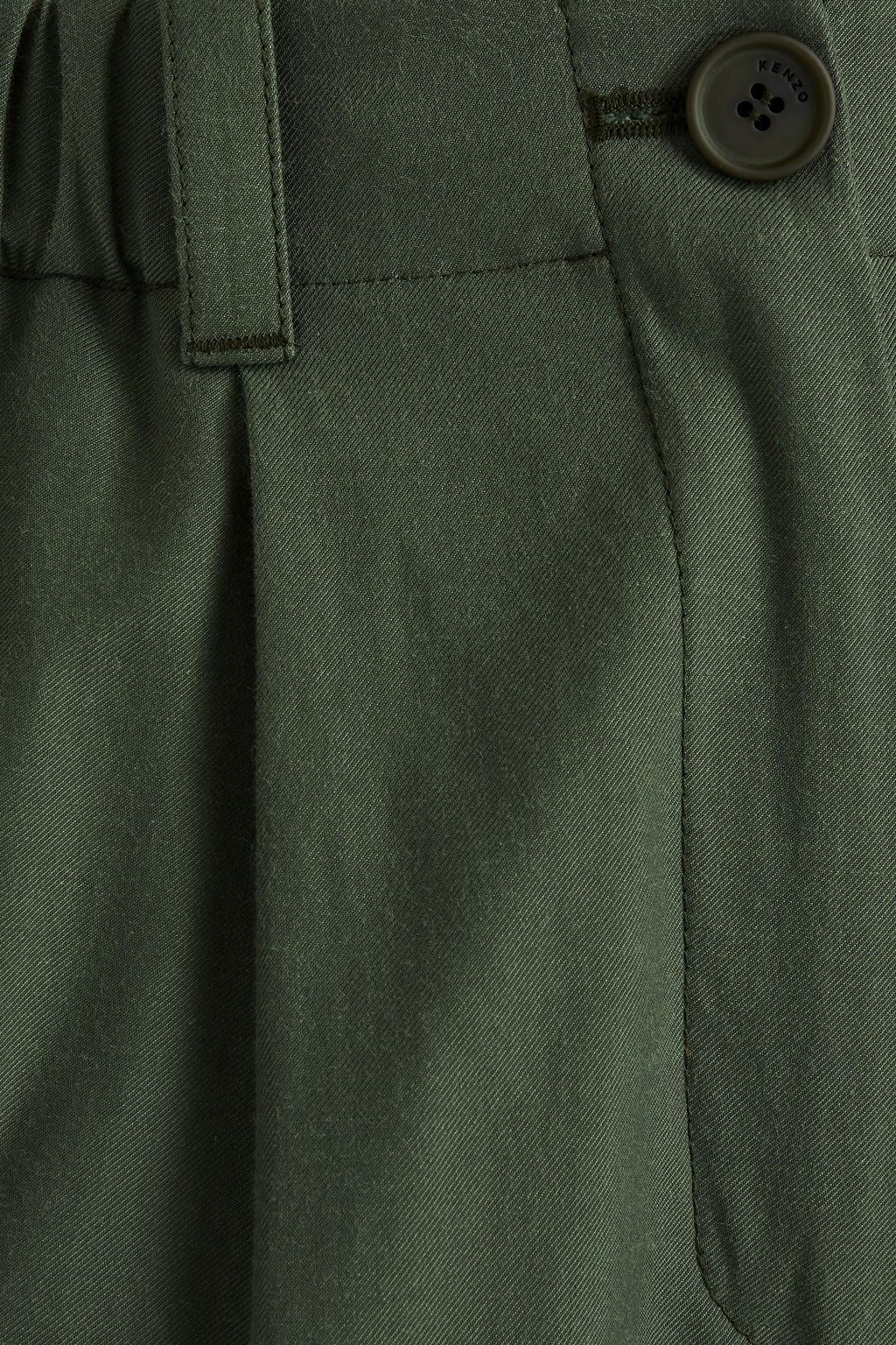 KENZO Pleated twill tapered pants