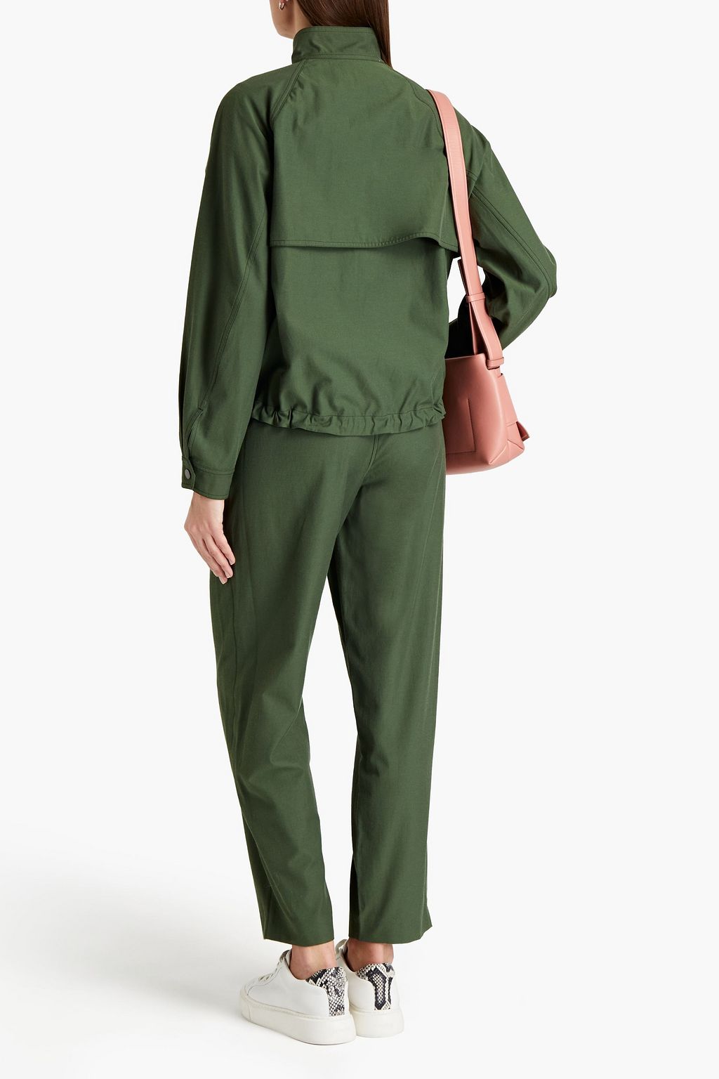 KENZO Pleated twill tapered pants