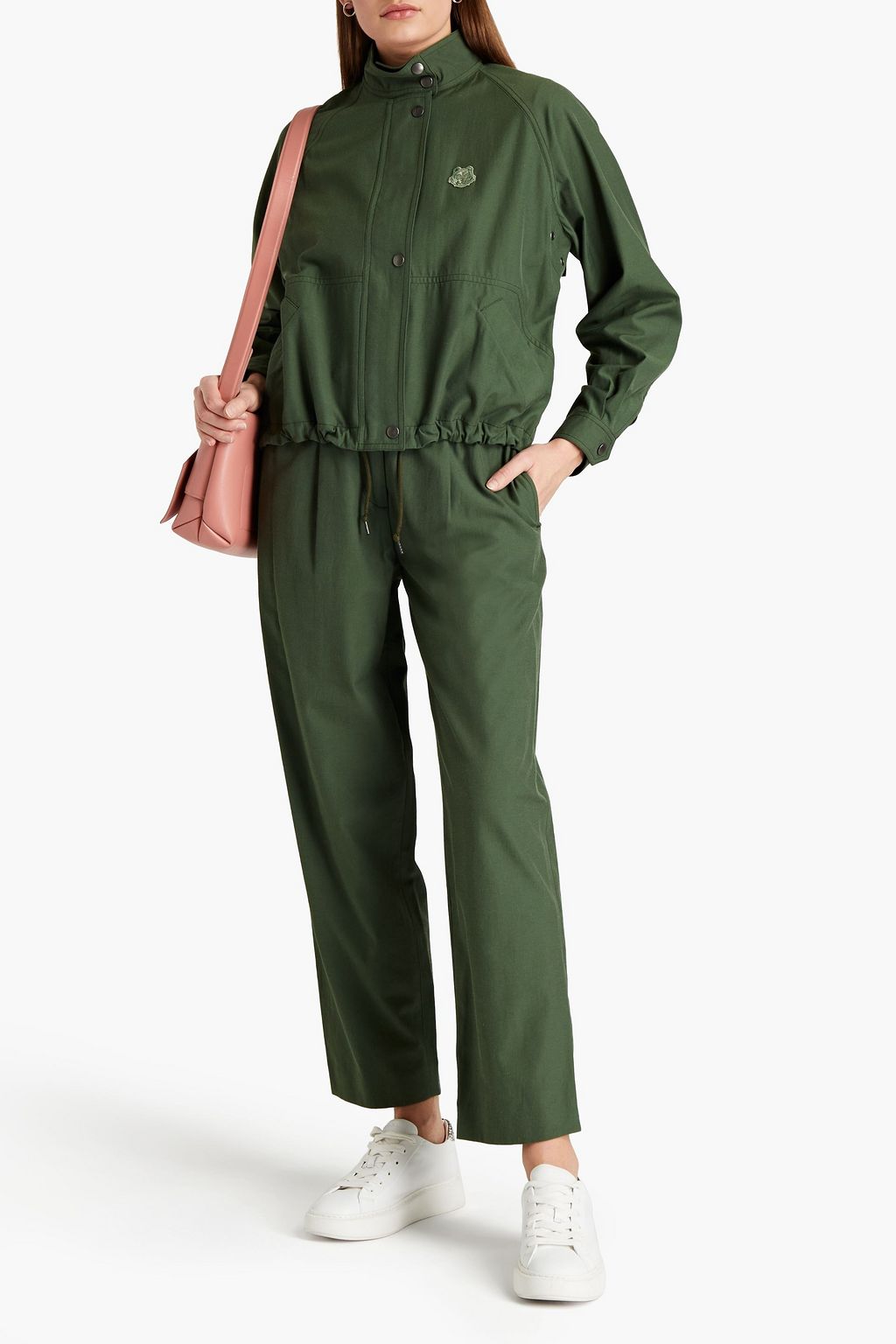 KENZO Pleated twill tapered pants
